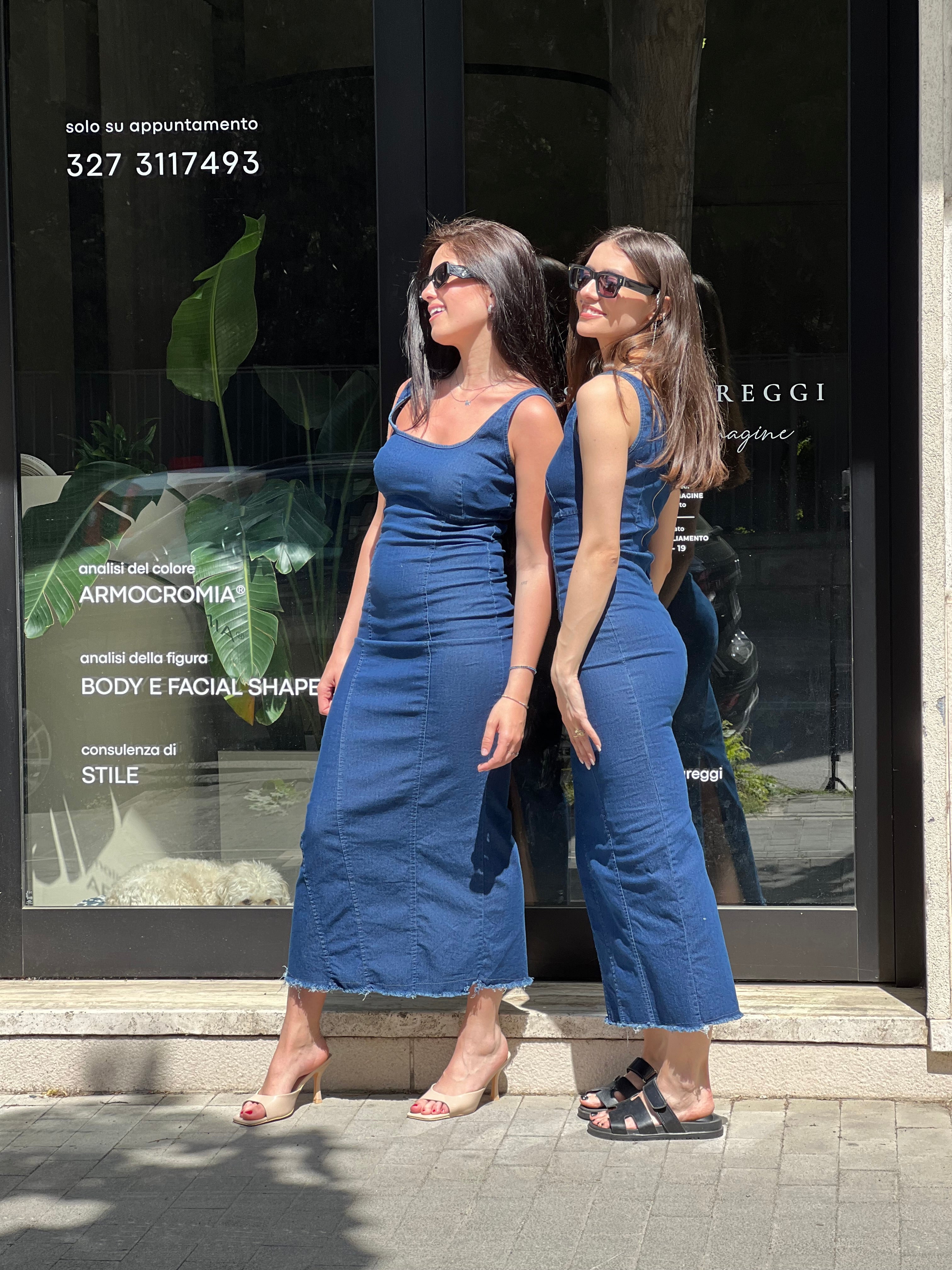 Abito jeans canotta