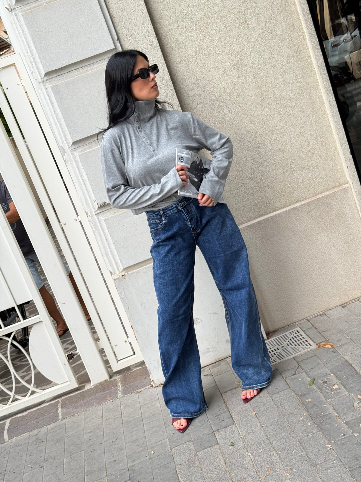 Jeans baggy over
