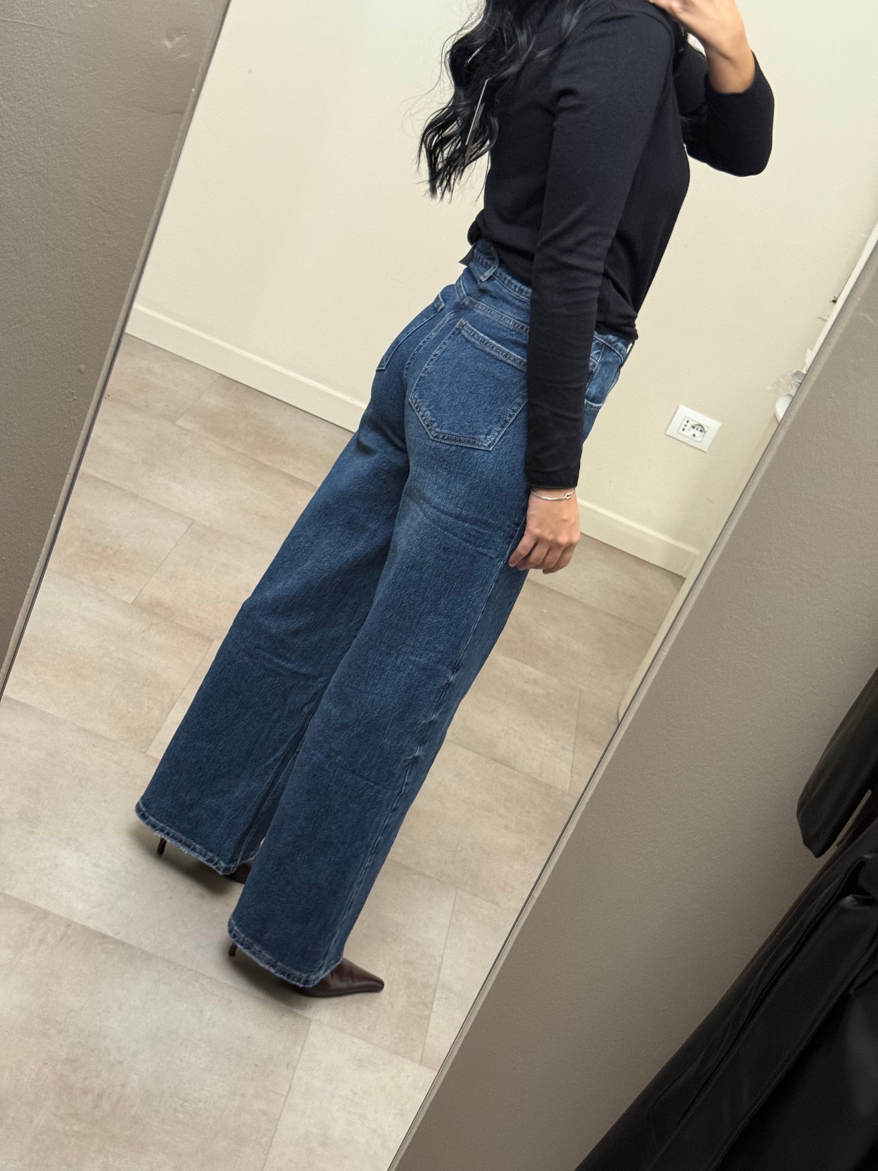 Jeans palazzo cotone