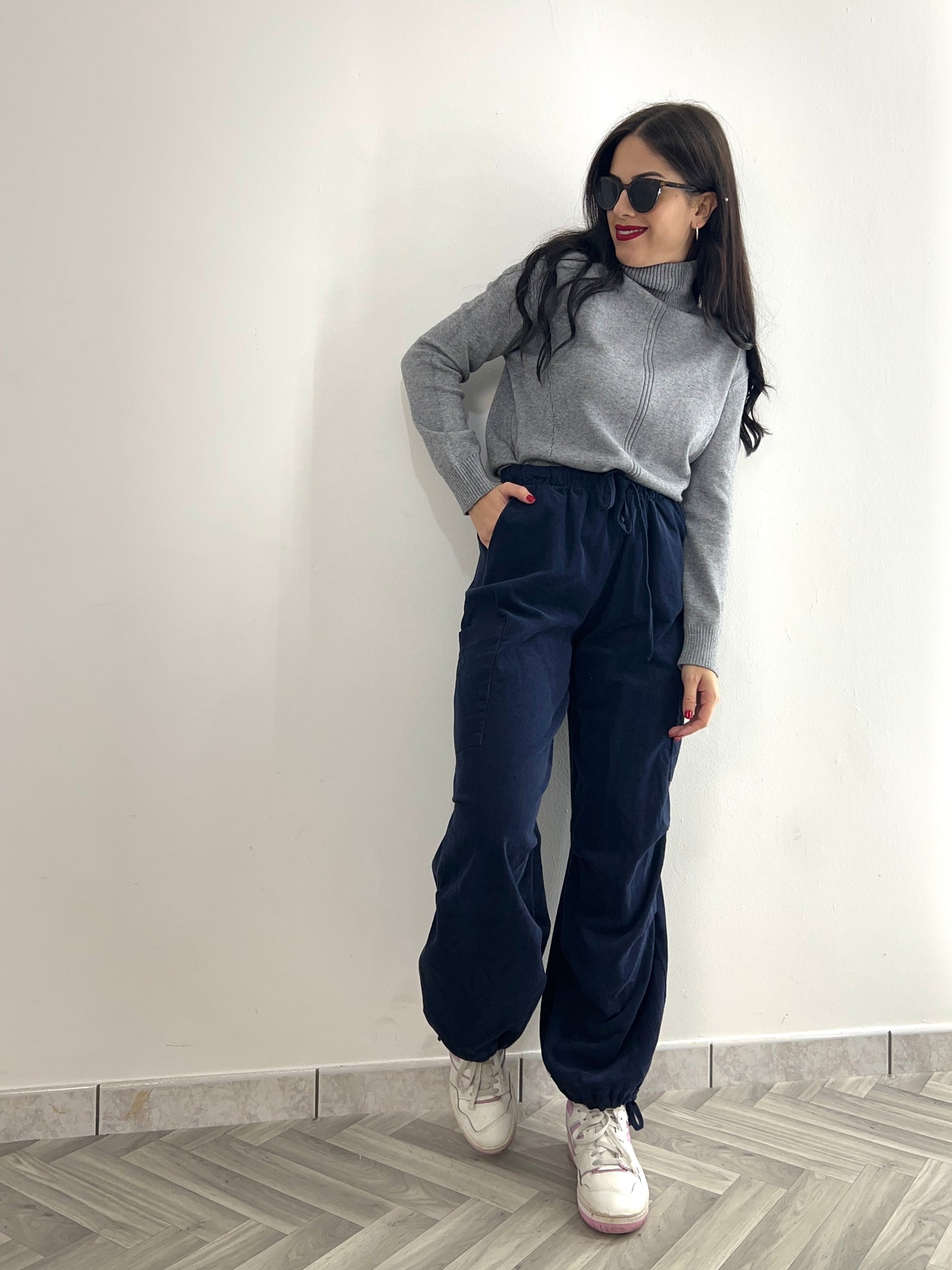 Pantalone velluto cargo