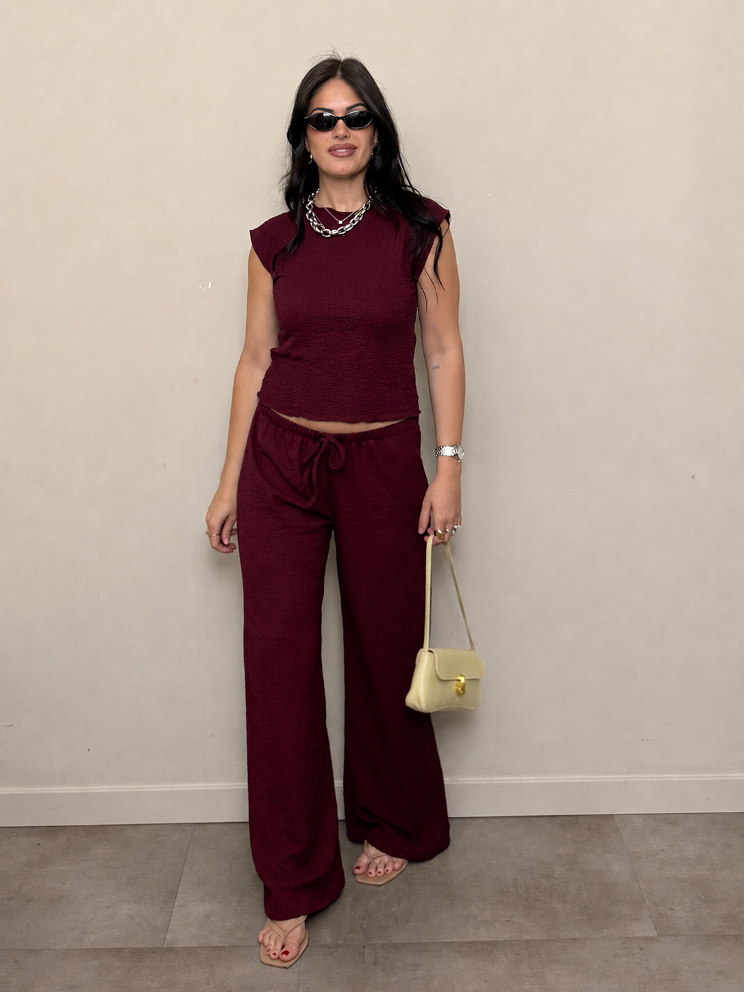 Coordinato Stefany bordeaux