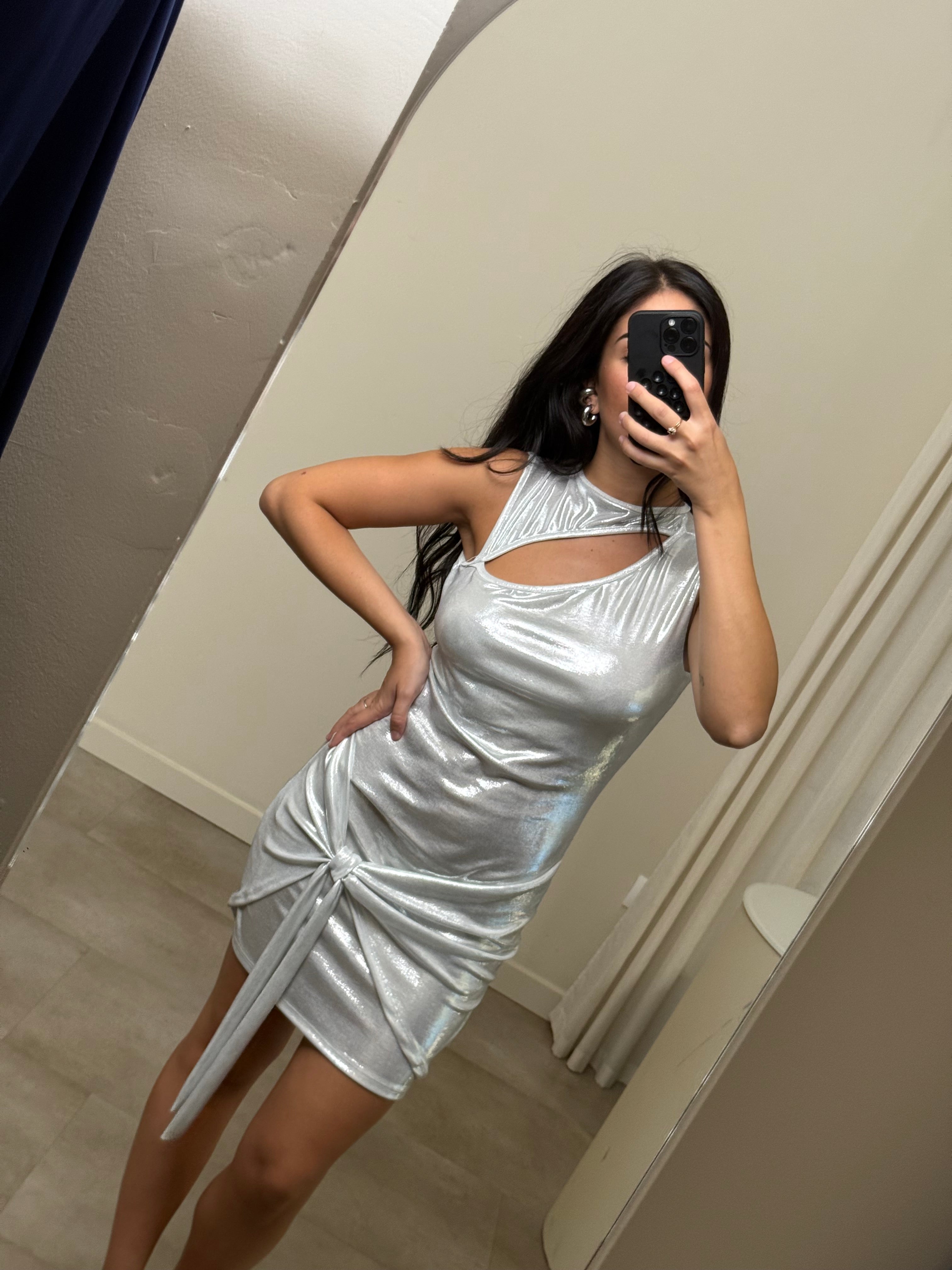 Mini dress olografico
