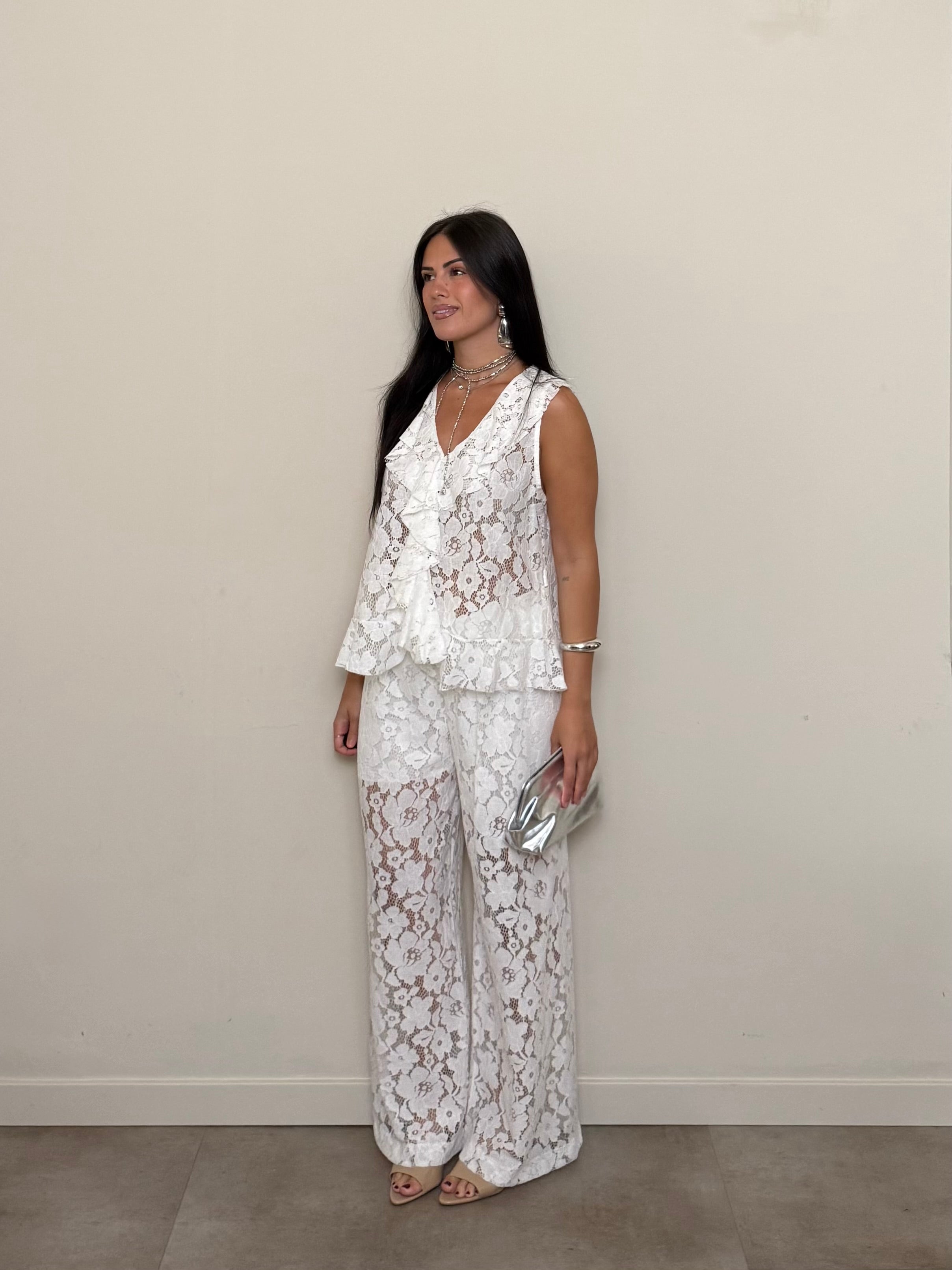 Completo pizzo bianco freddo
