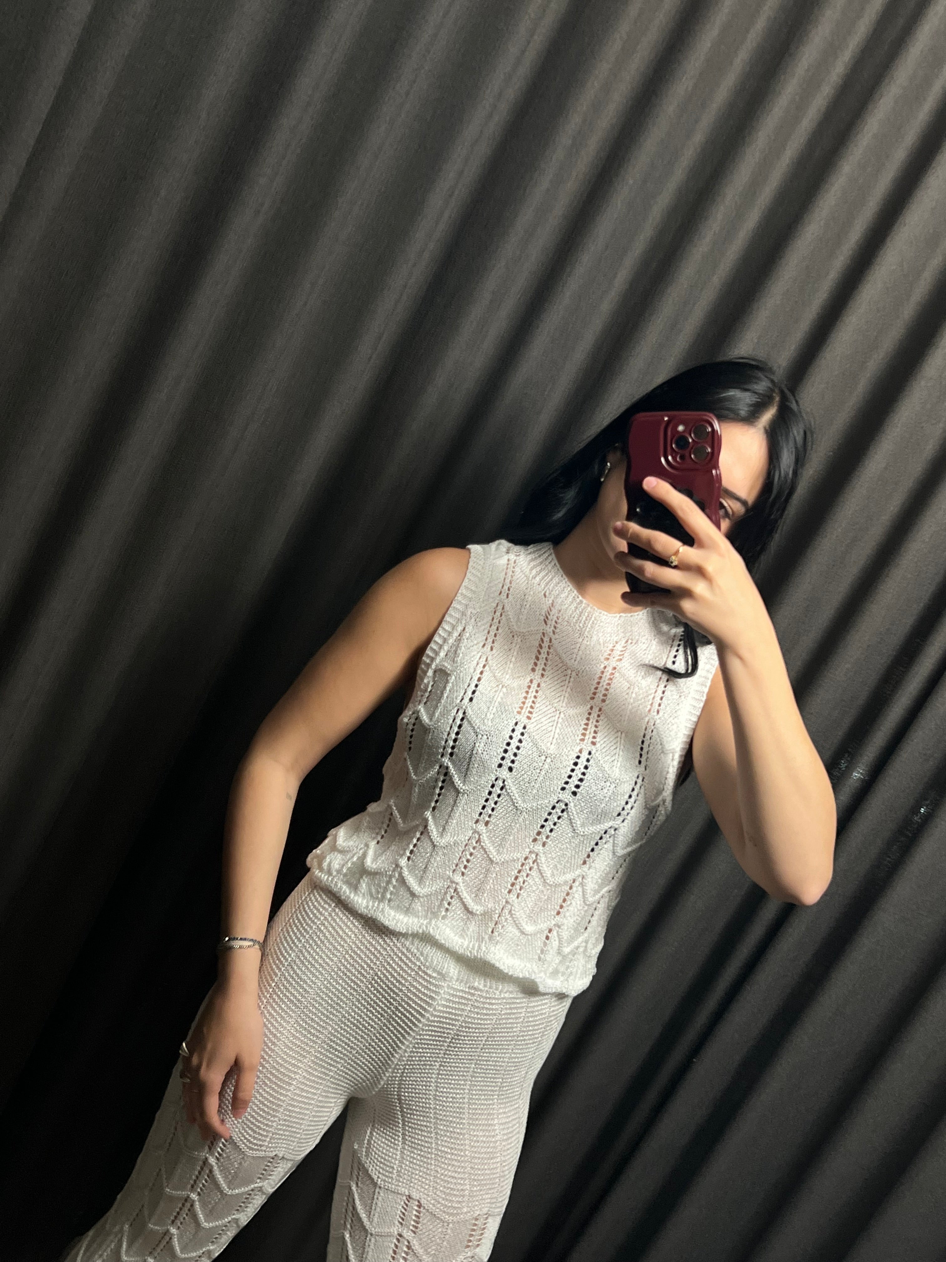 Coordinato top e pantalone crochet