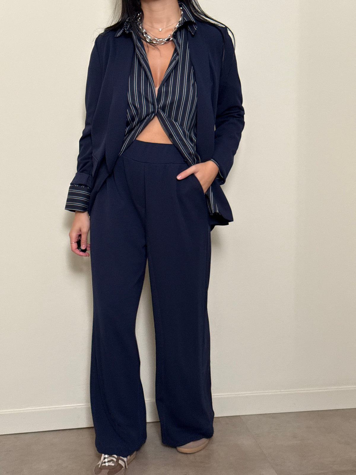 Tailleur basic blu