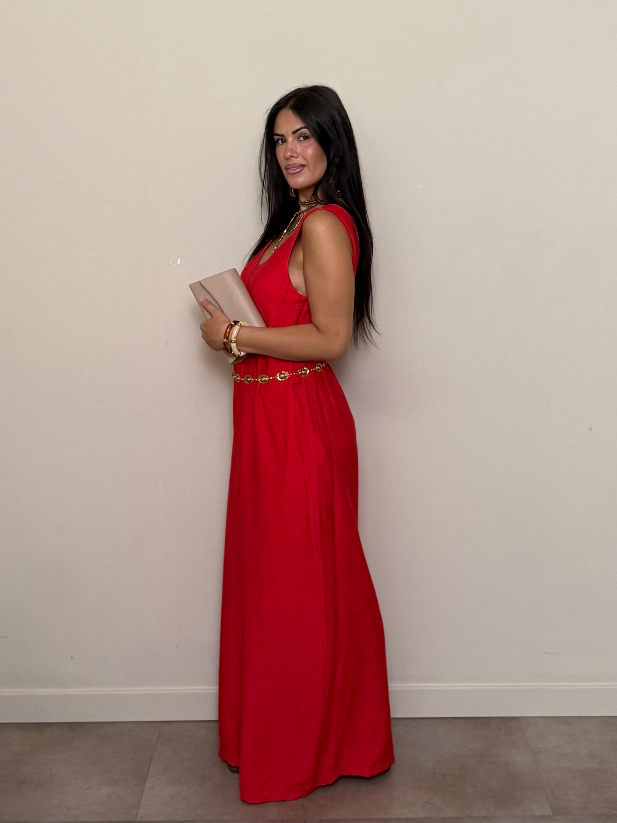 Jumpsuit Ginny rosso caldo