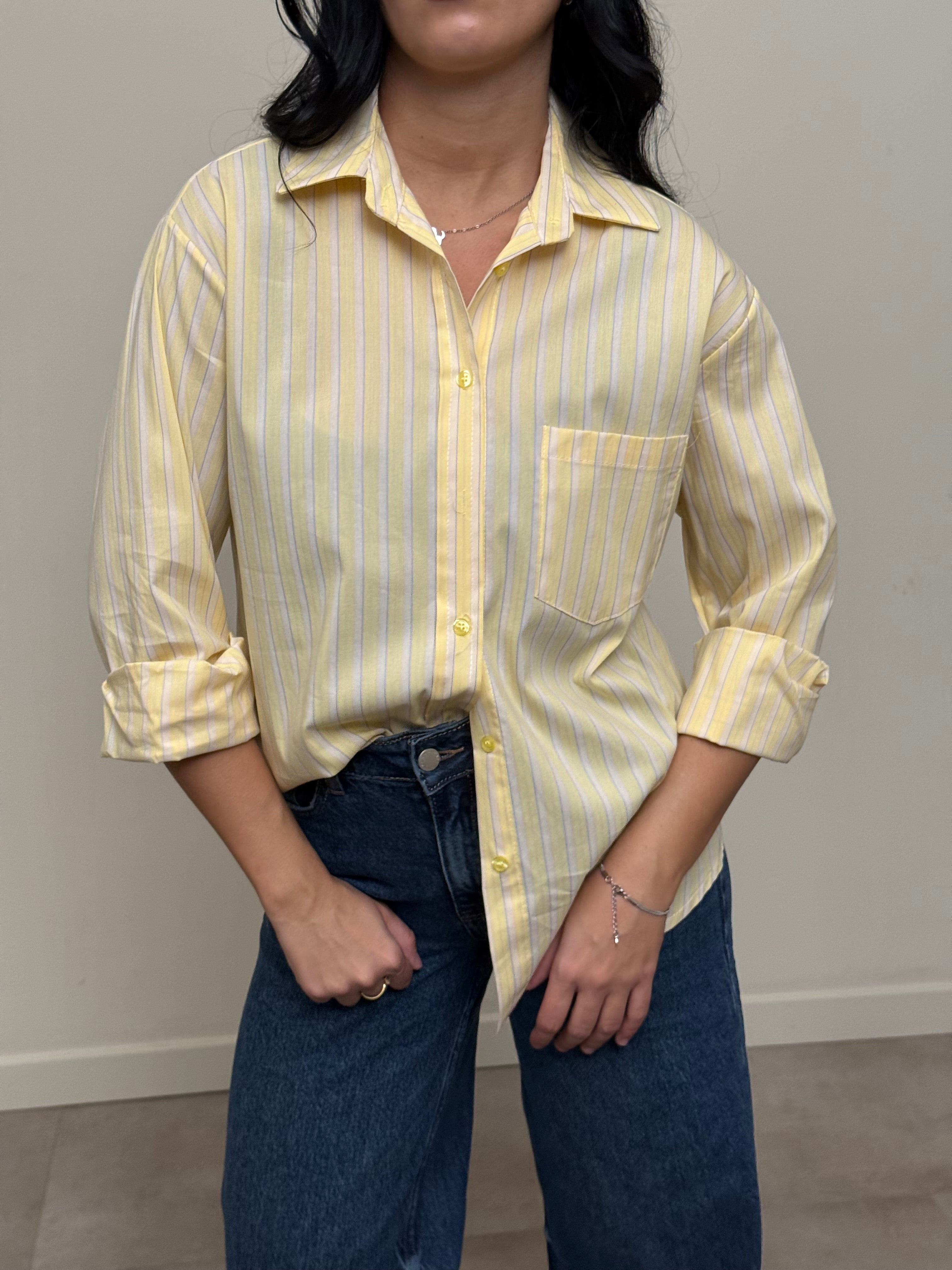 Camicia 100% cotone a righe