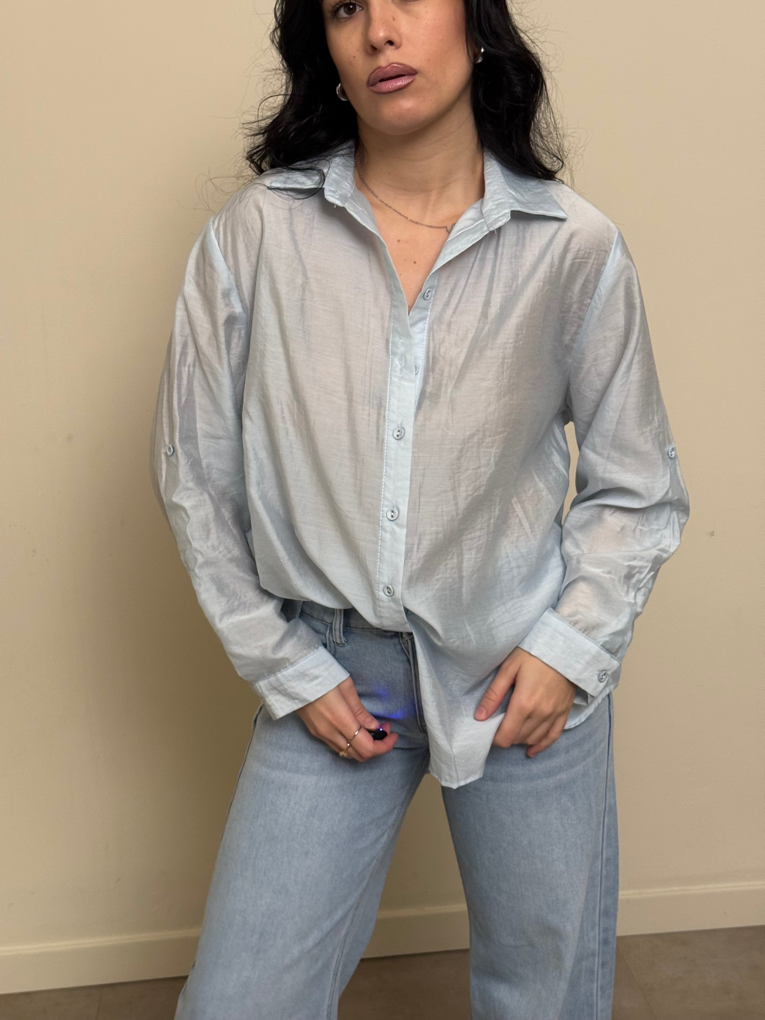 Camicia cotone e viscosa