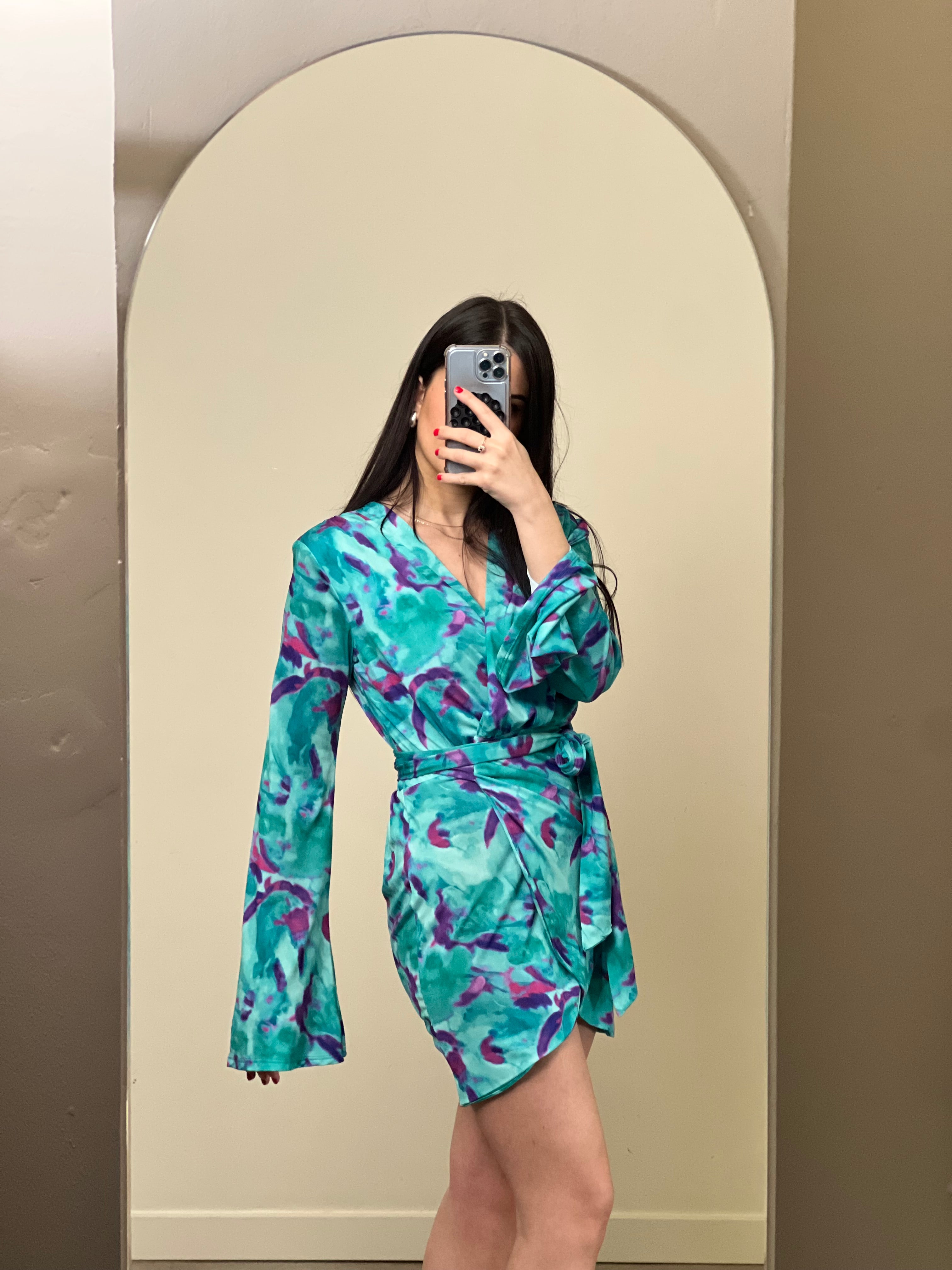 Mini dress / blusa incrocio