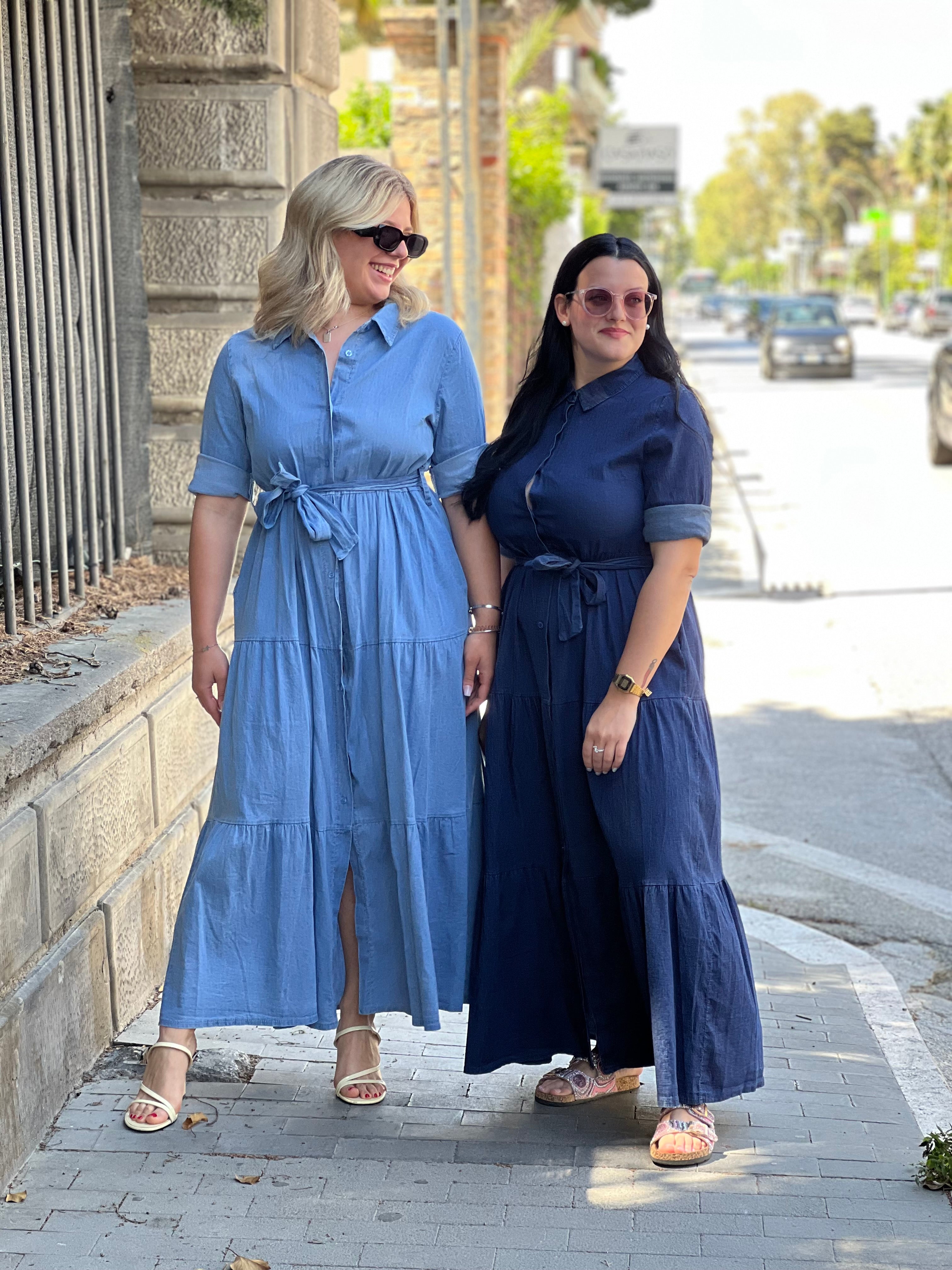 Abito lungo jeans