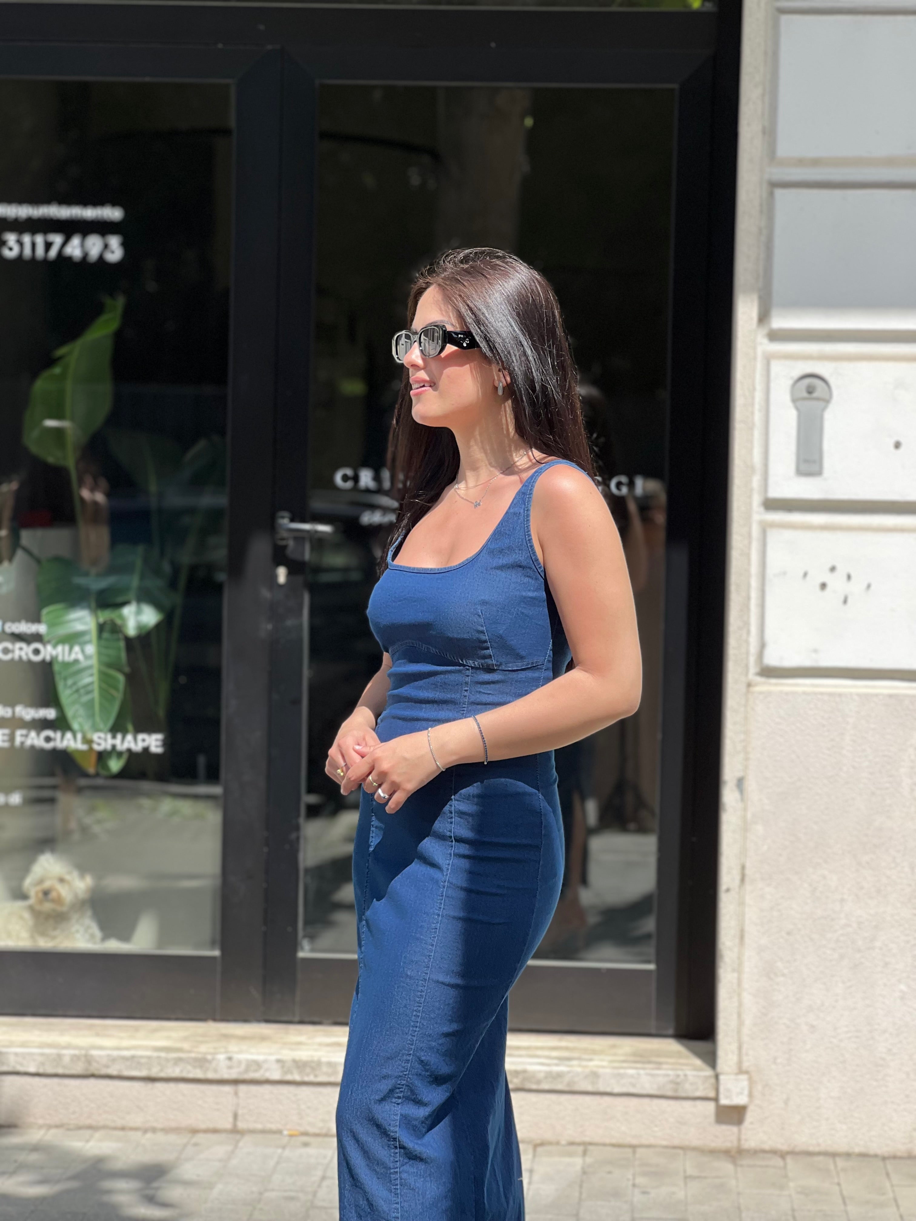 Abito jeans canotta