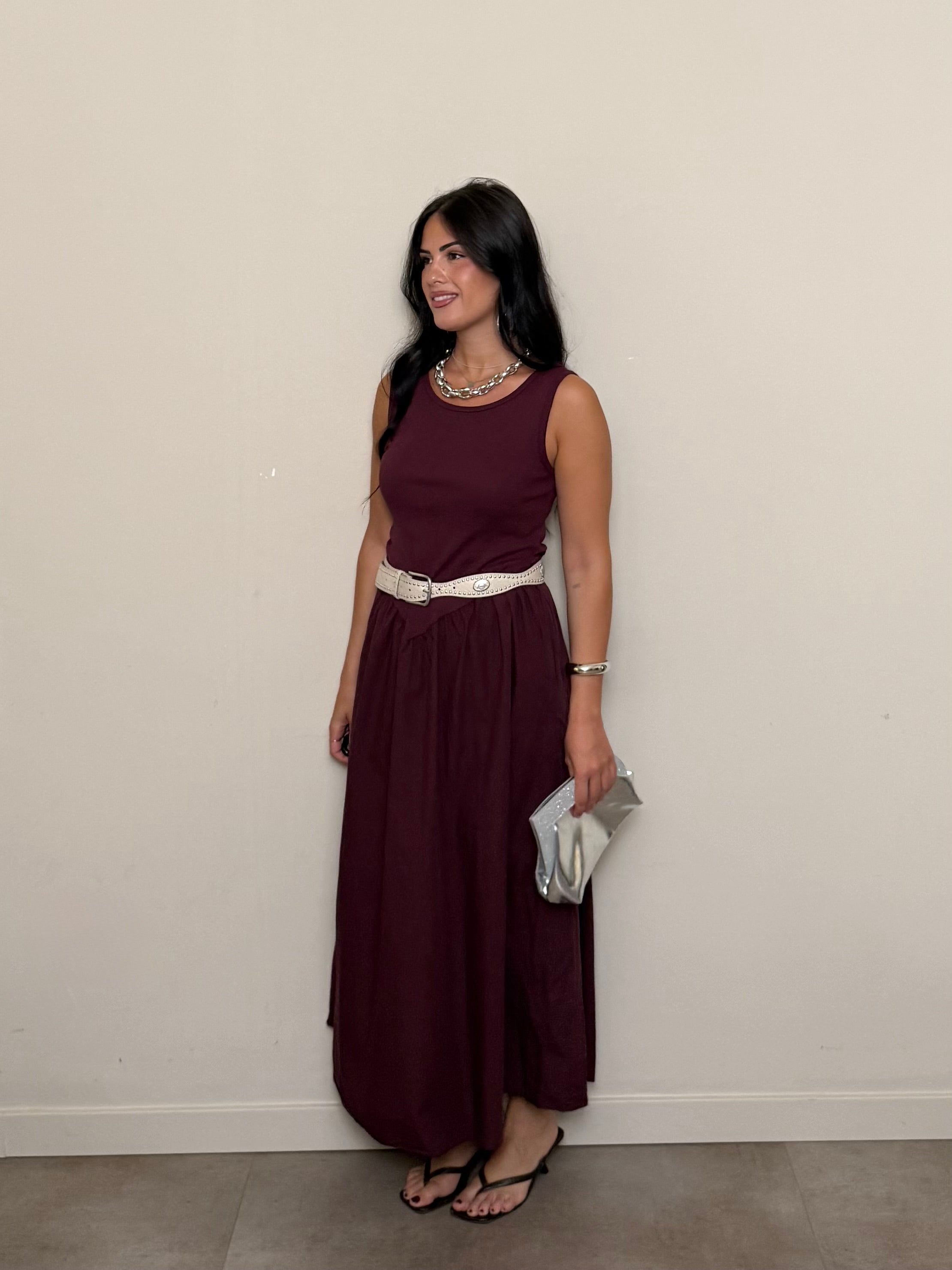 Abito Anna bordeaux