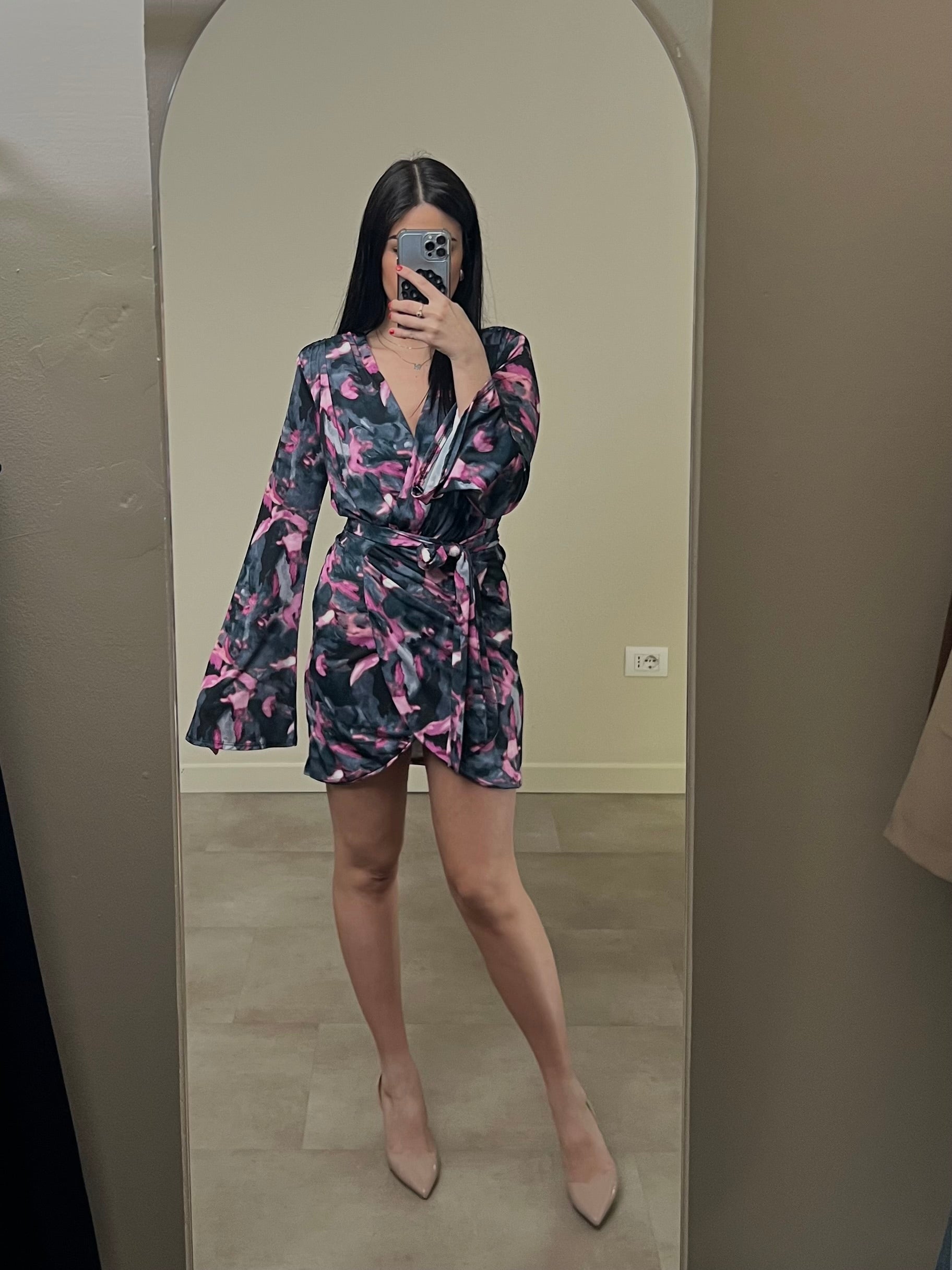 Mini dress / blusa incrocio