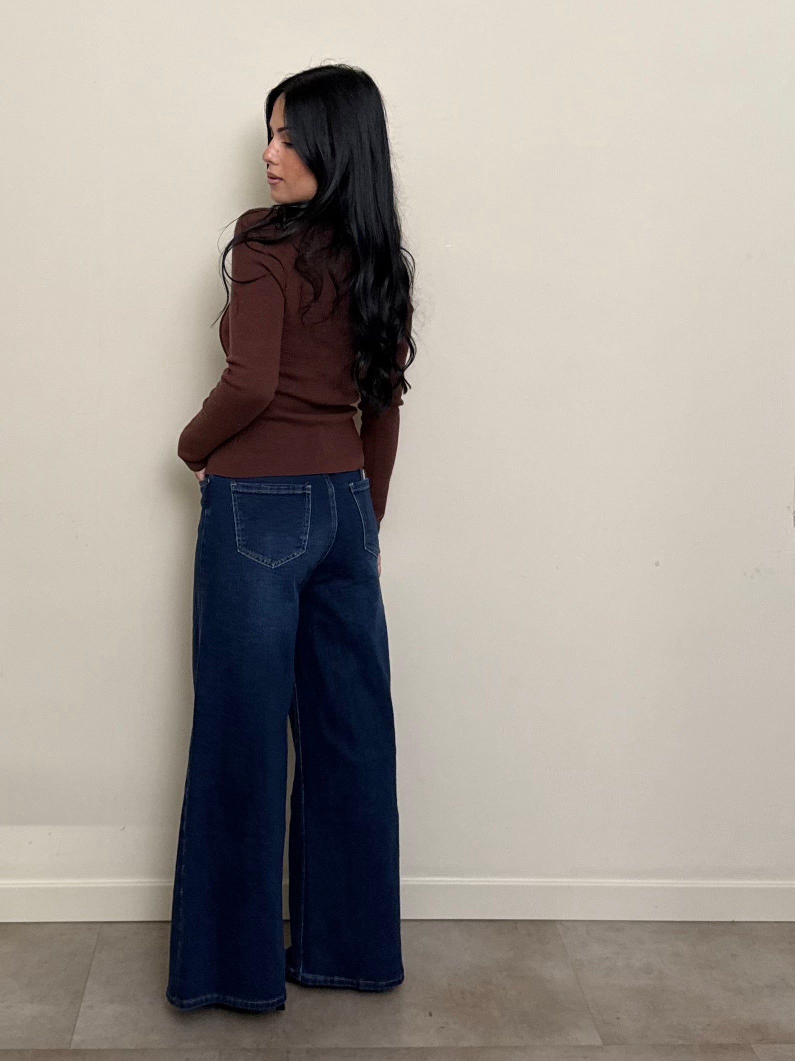 Jeans palazzo elasticizzato
