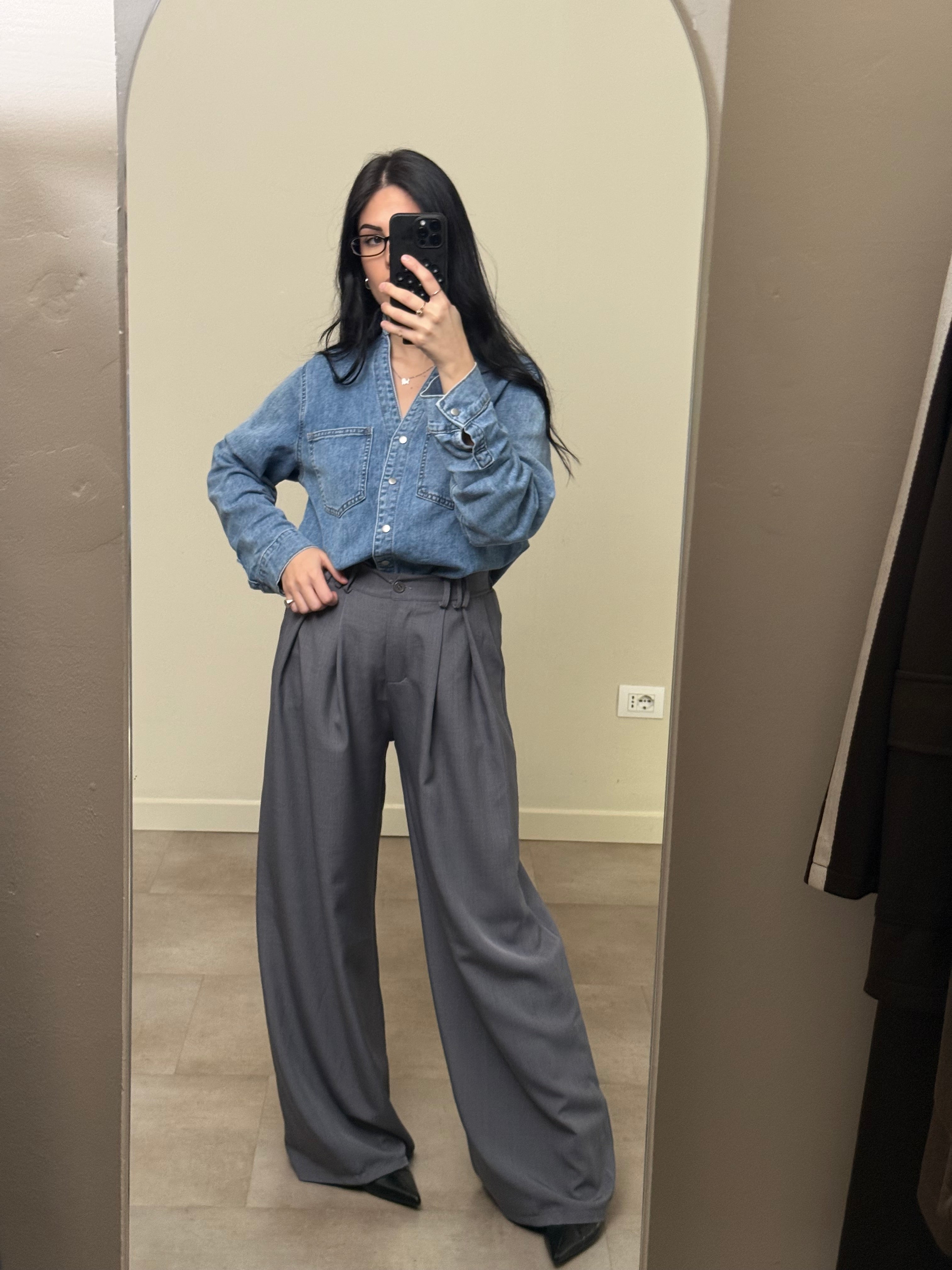 Pantalone ampio palazzo