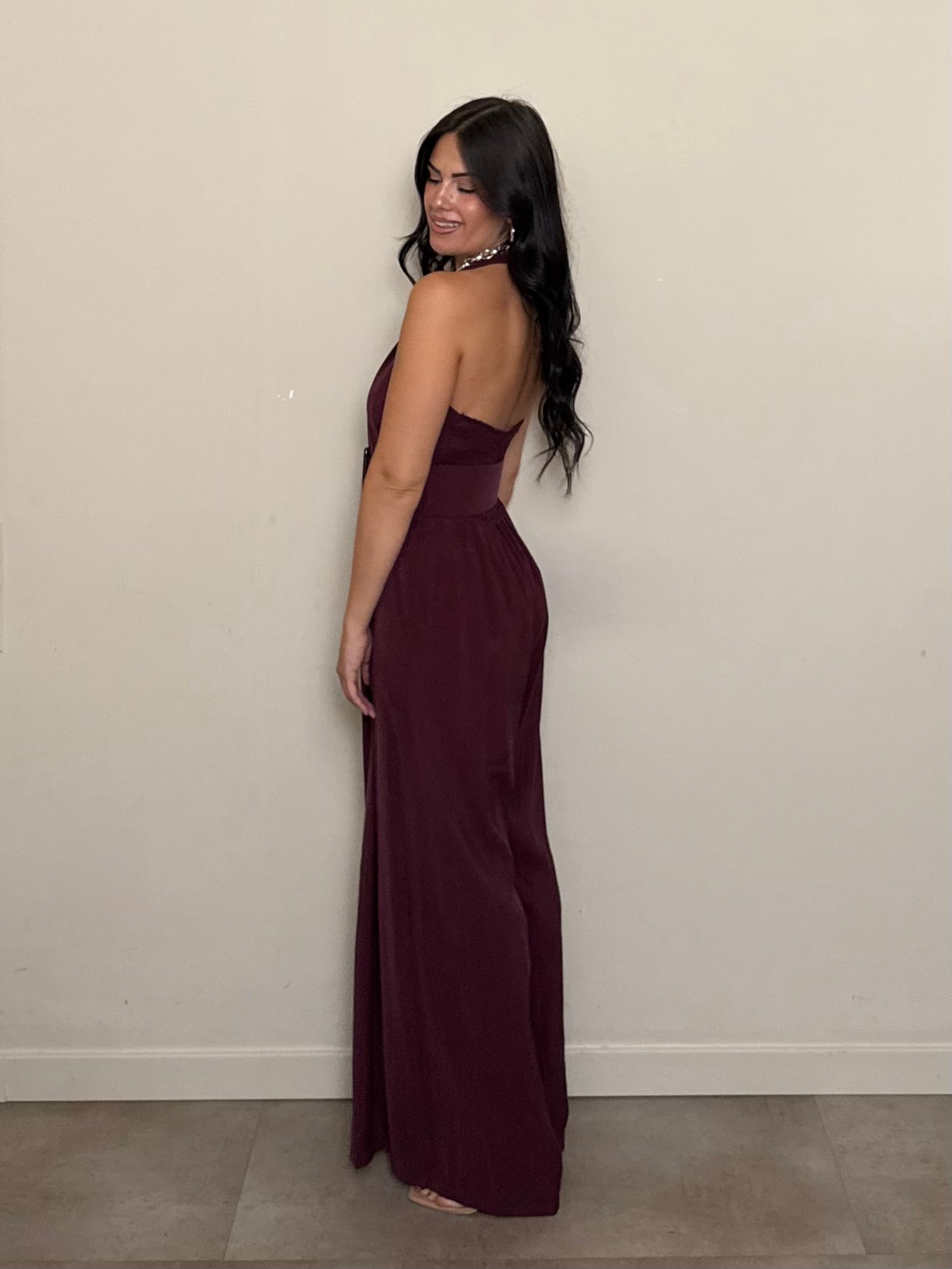 Jumpsuit Eleonora bordeaux