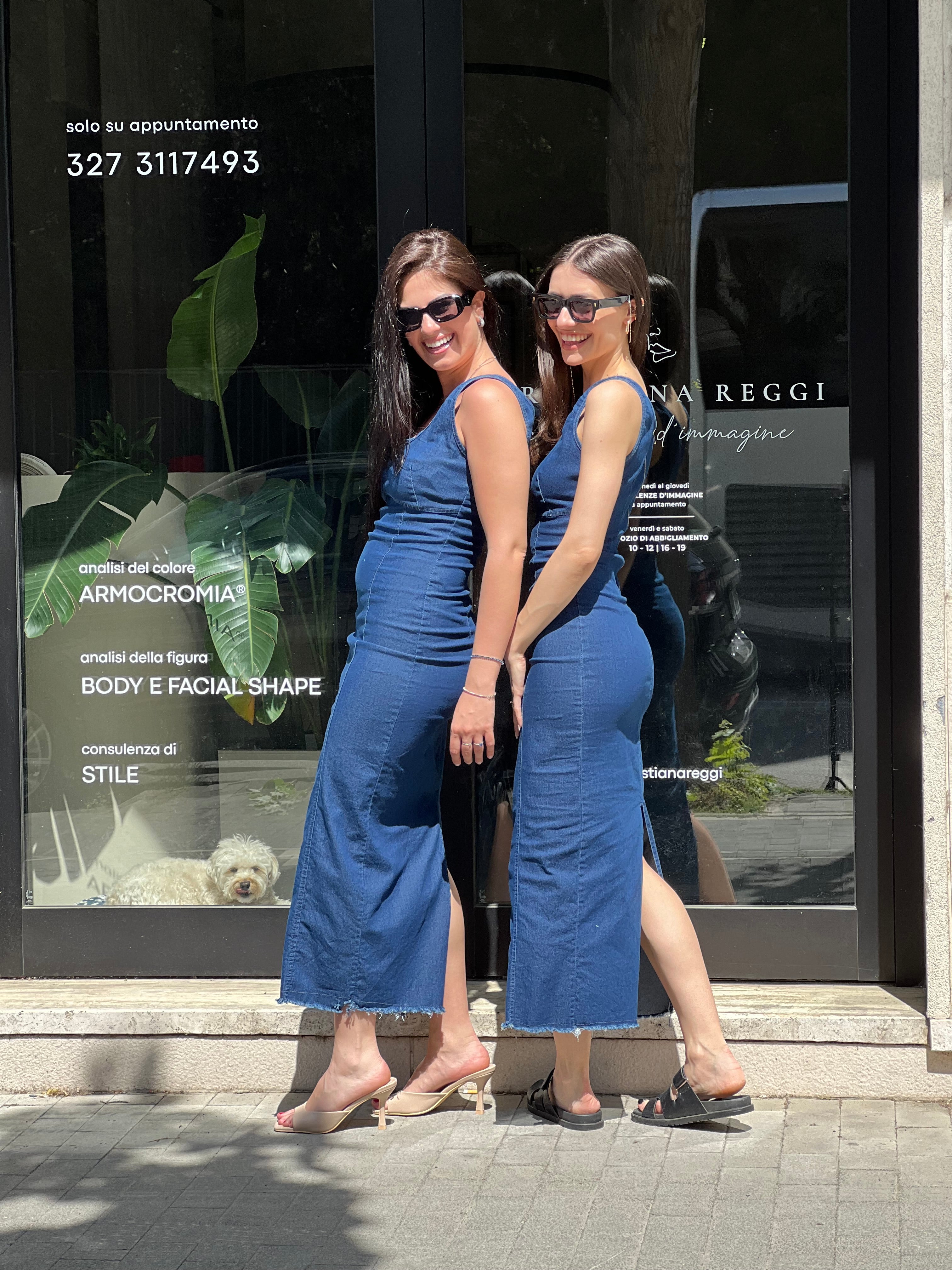 Abito jeans canotta