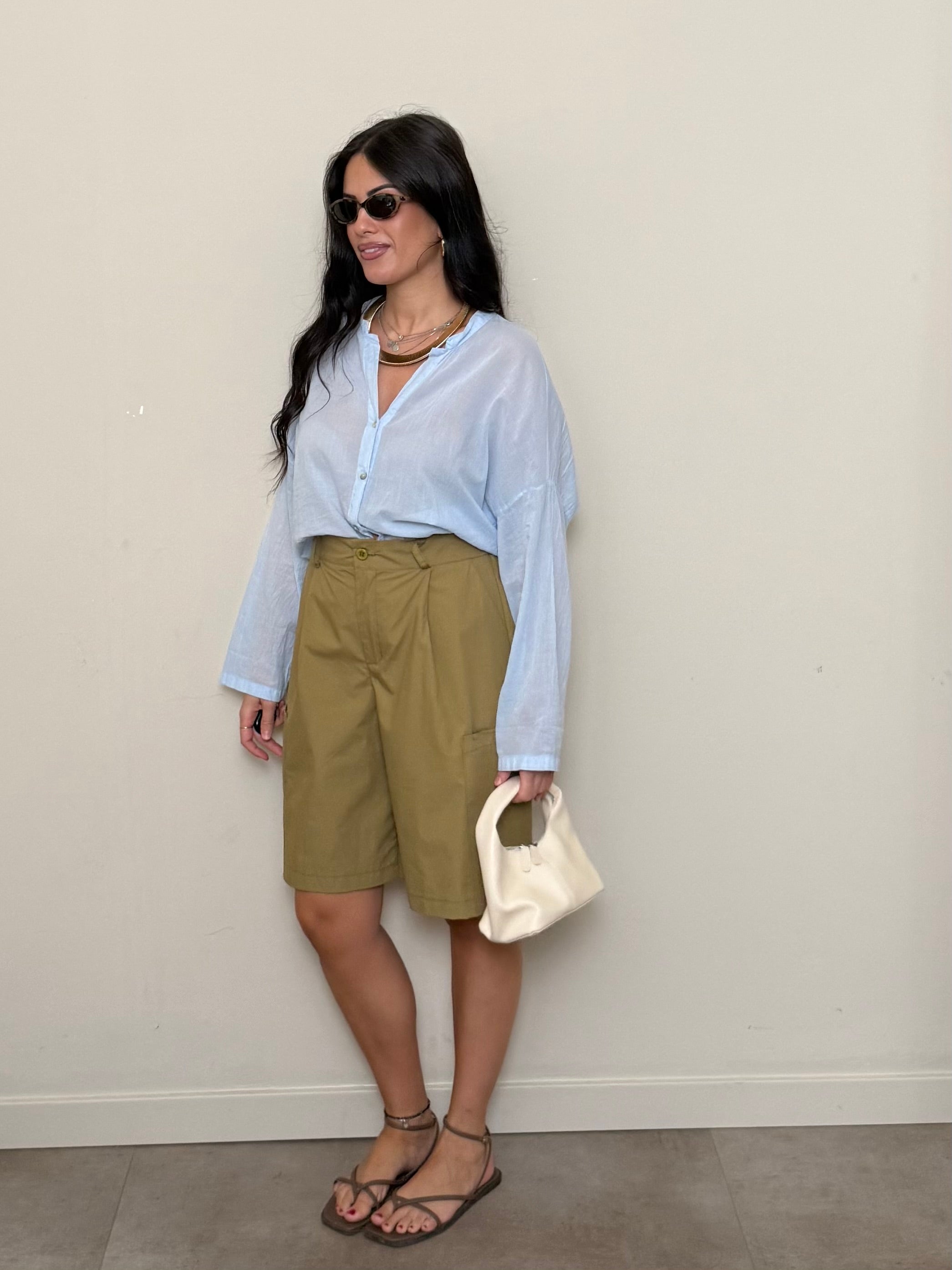 Bermuda cotone olio