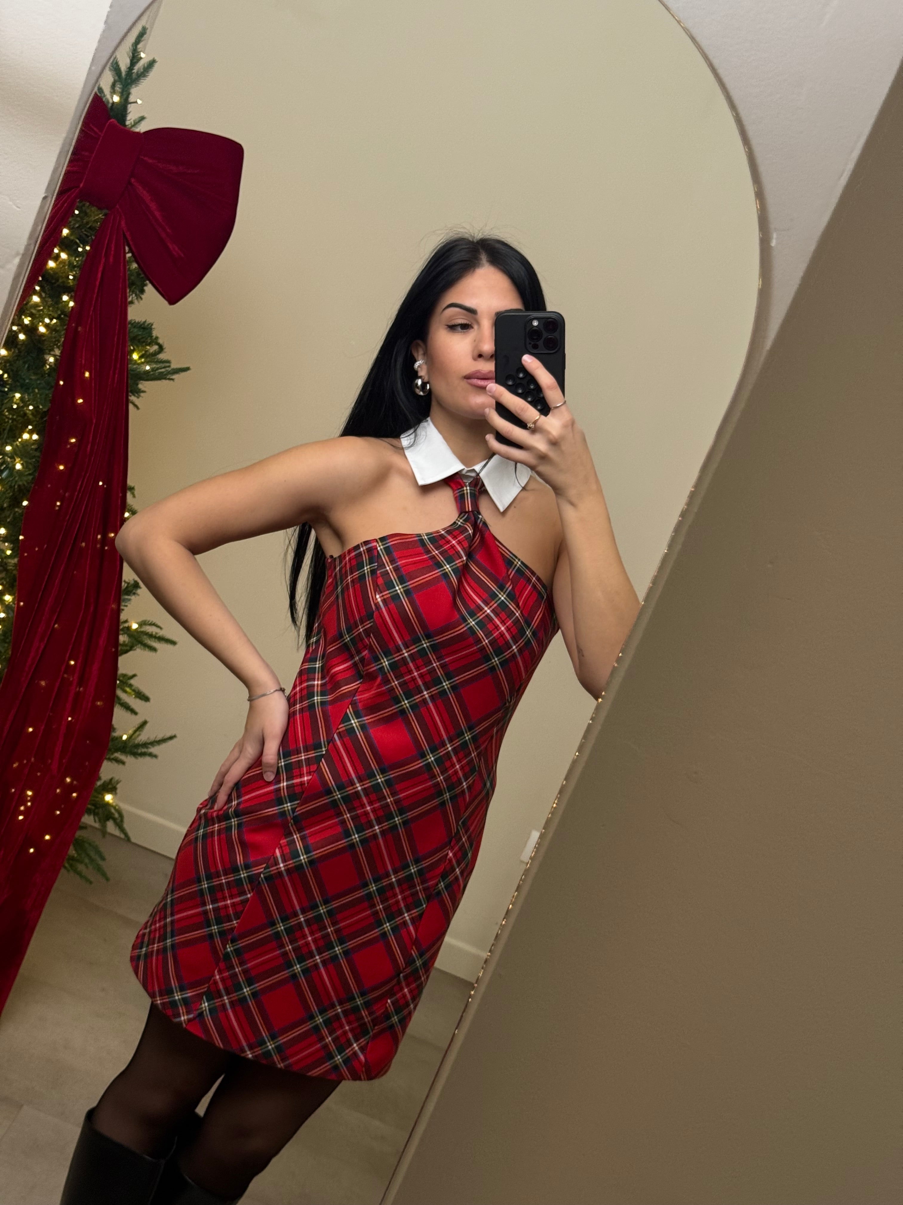 Abito tartan Lumina