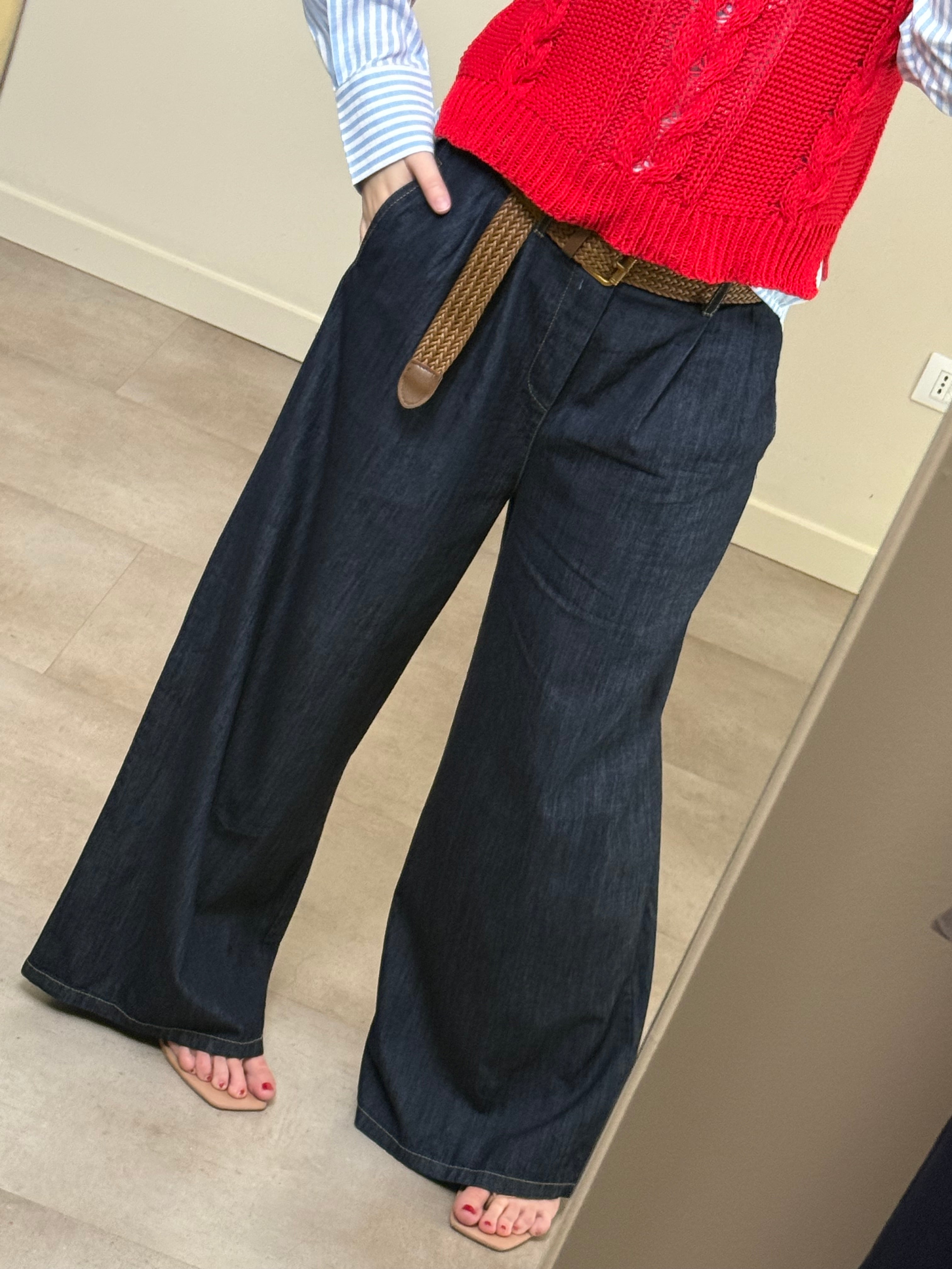 Jeans palazzo morbido