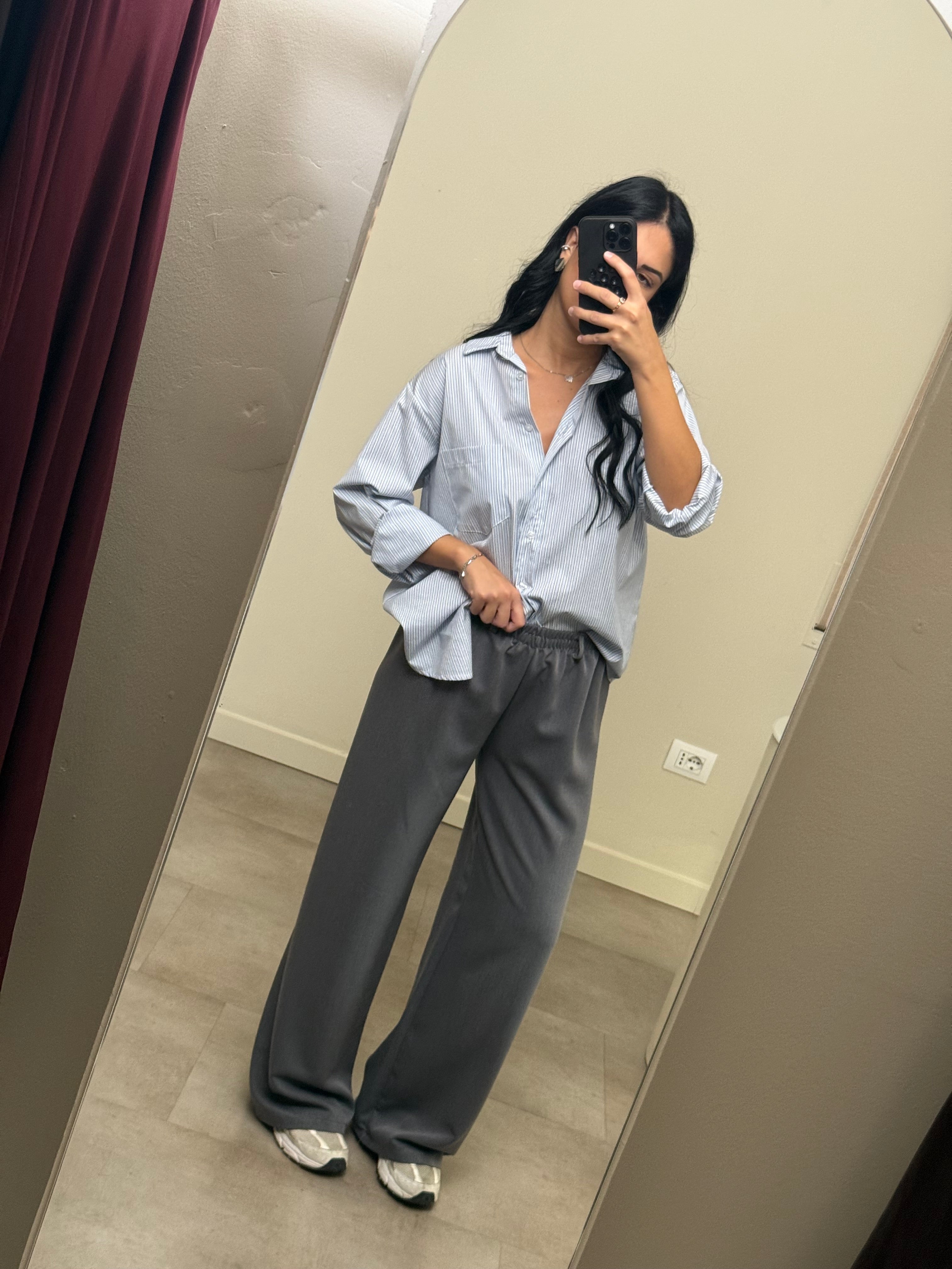 Pantalone palazzo elastico