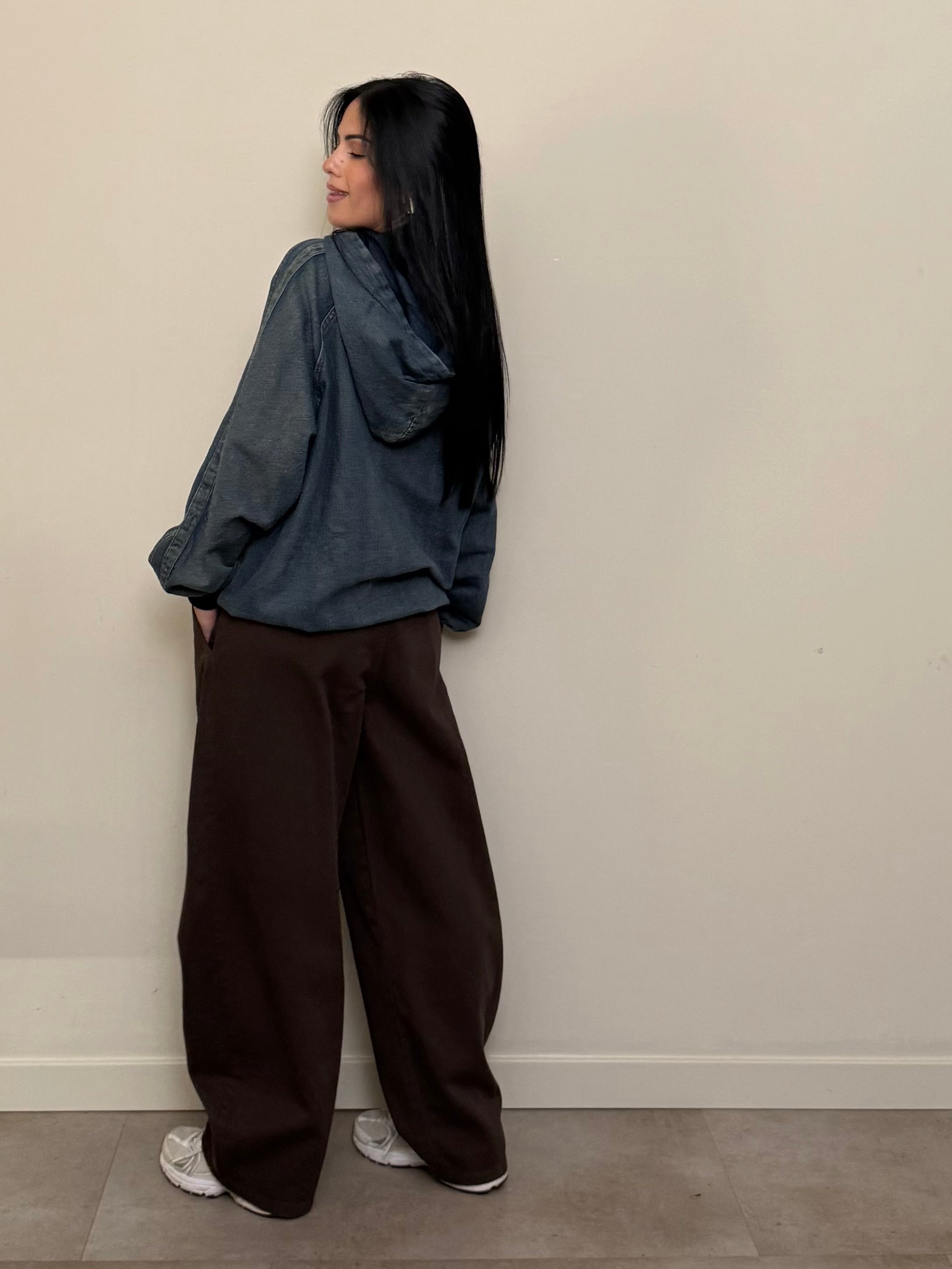 Pantalone baggy cotone
