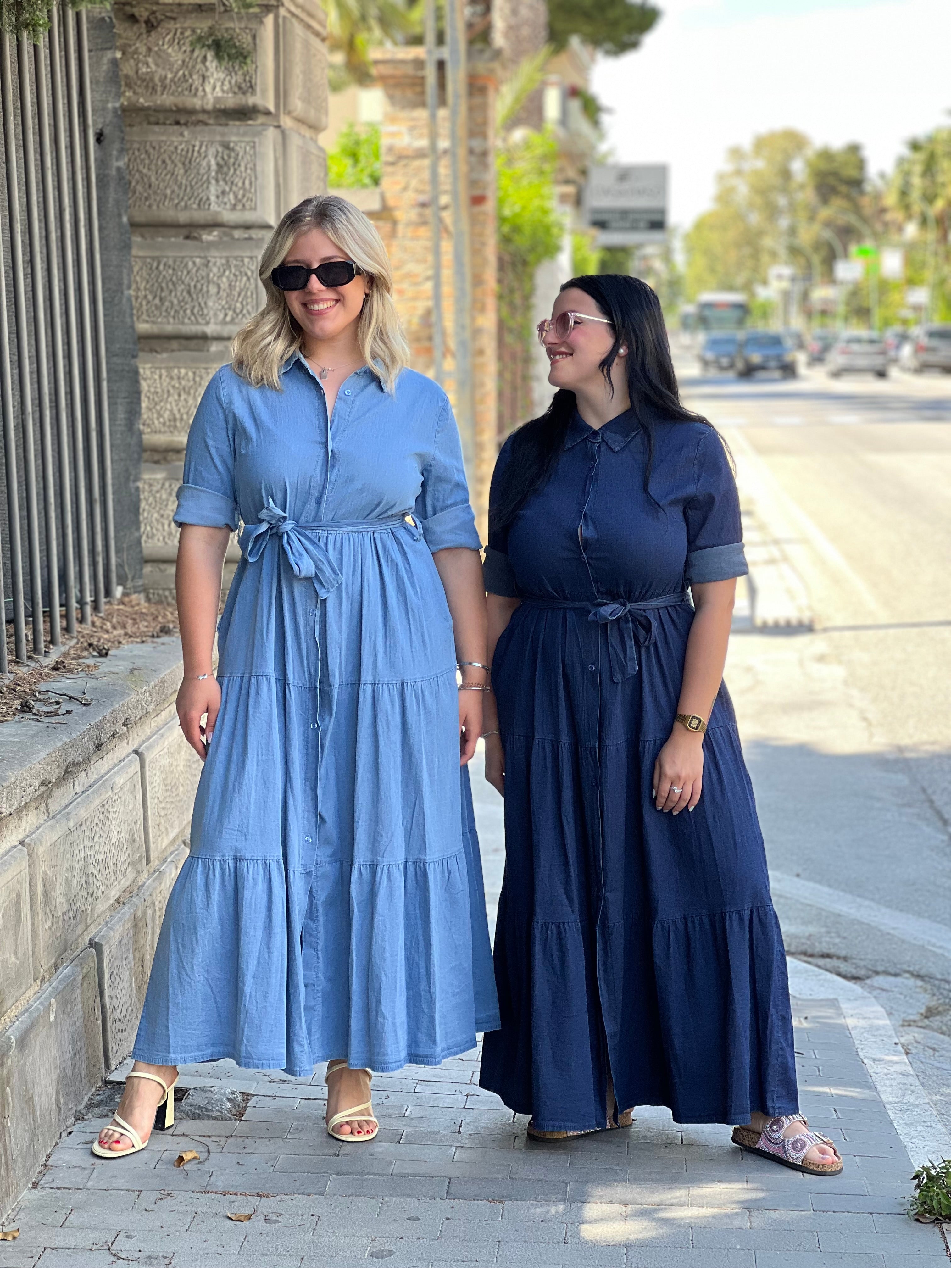 Abito lungo jeans