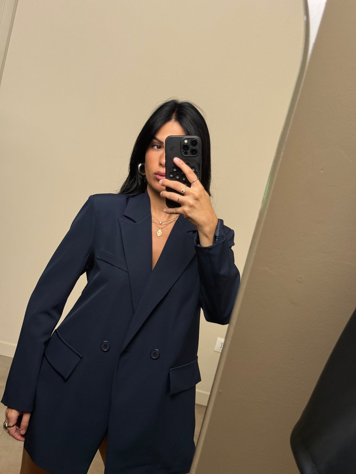 Blazer regular blu