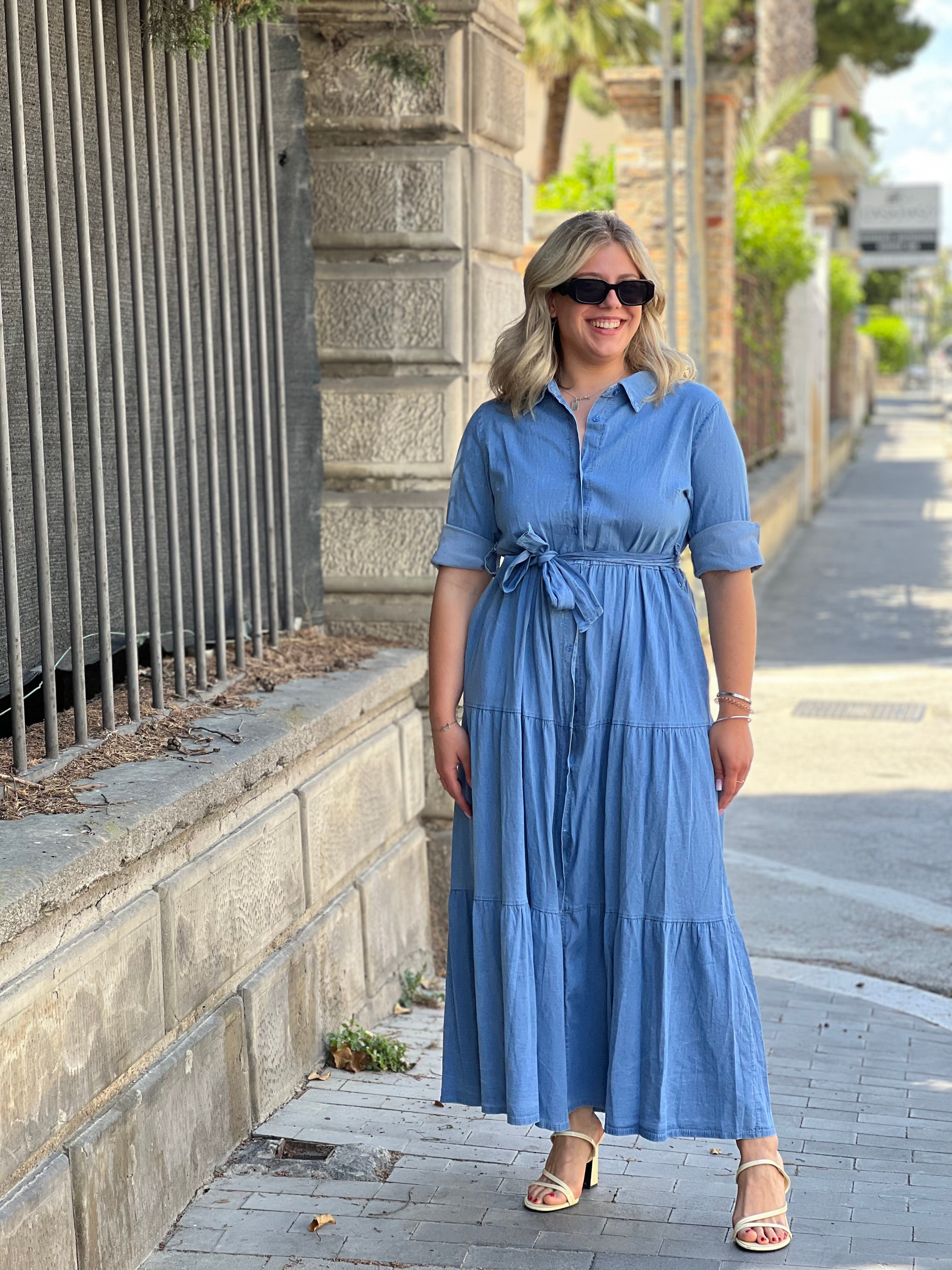 Abito lungo jeans