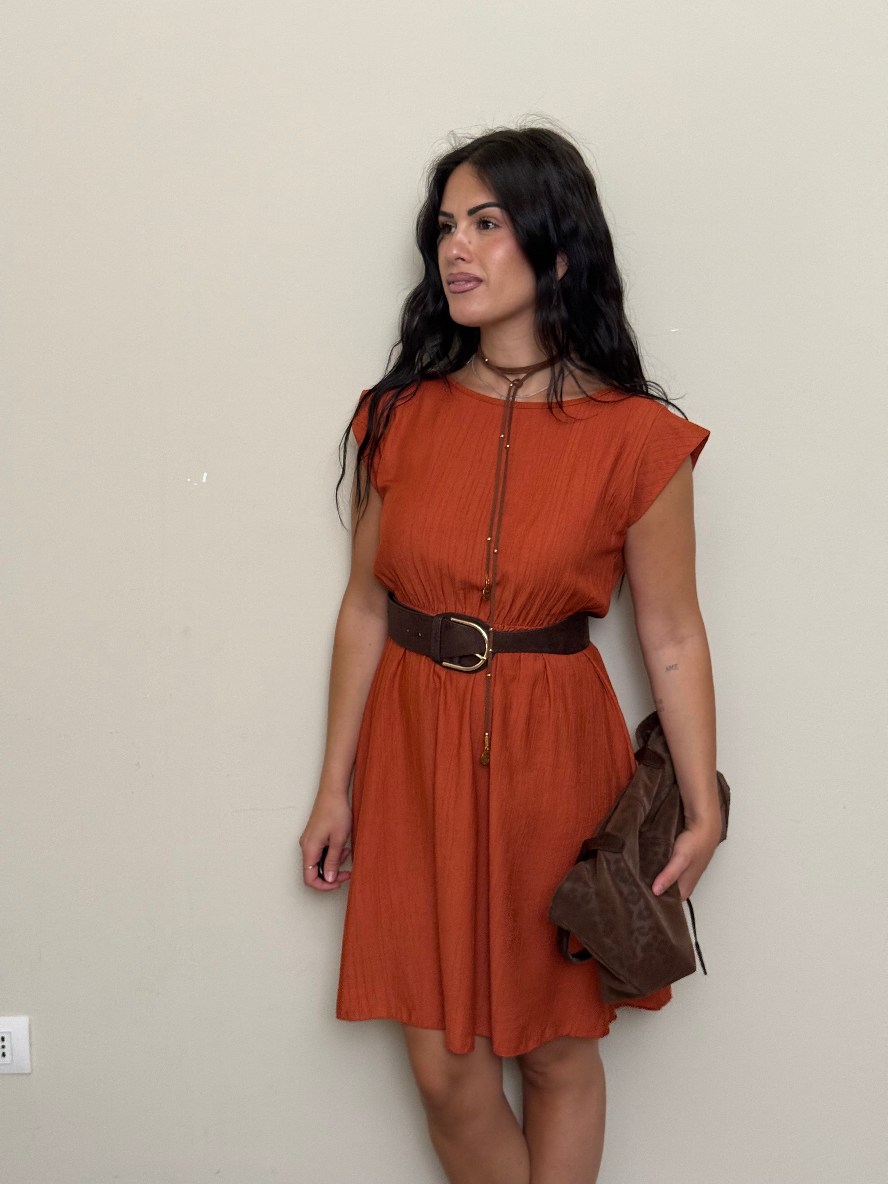 Vestitino basic ruggine