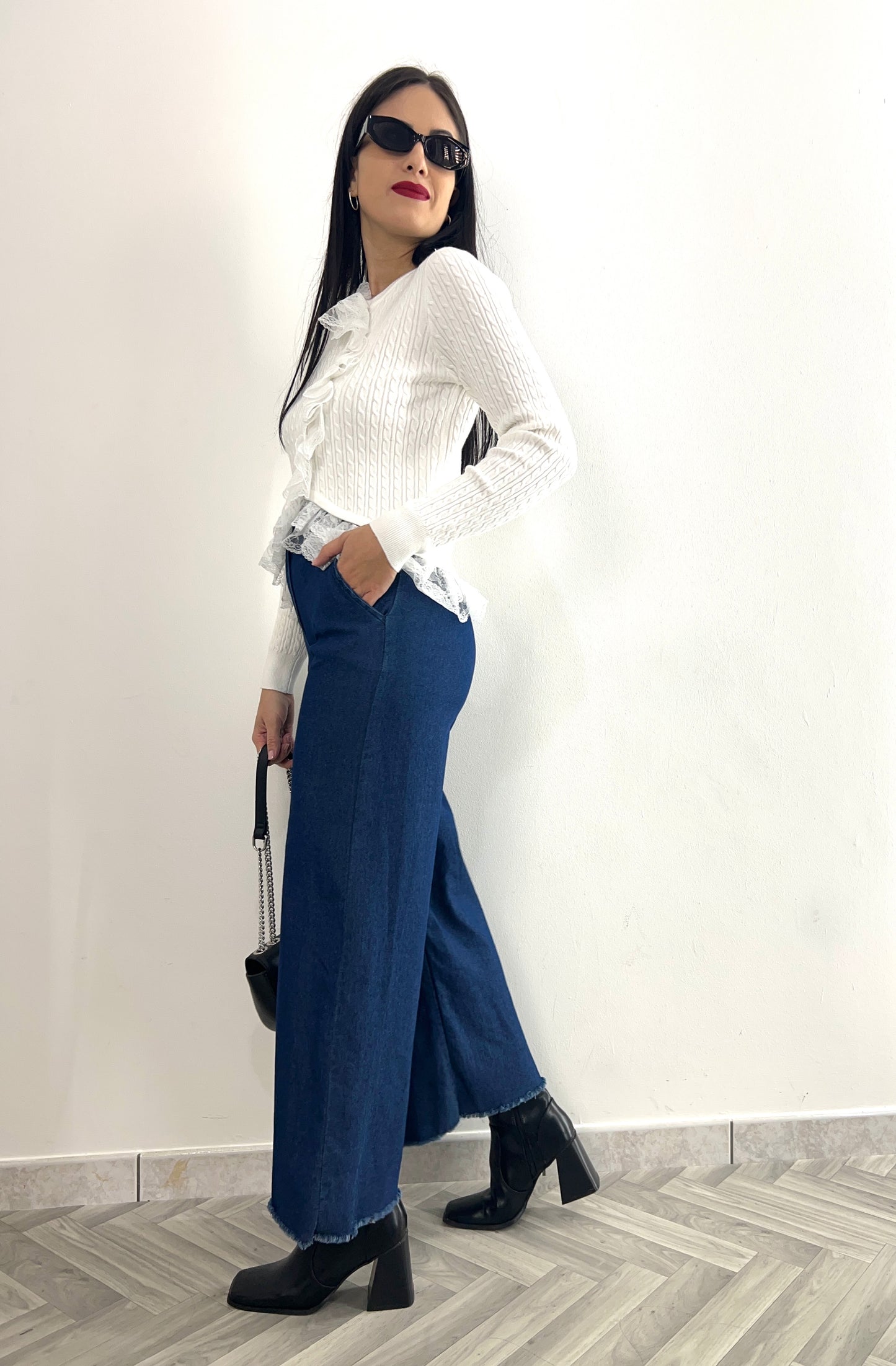 Cardigan pizzo