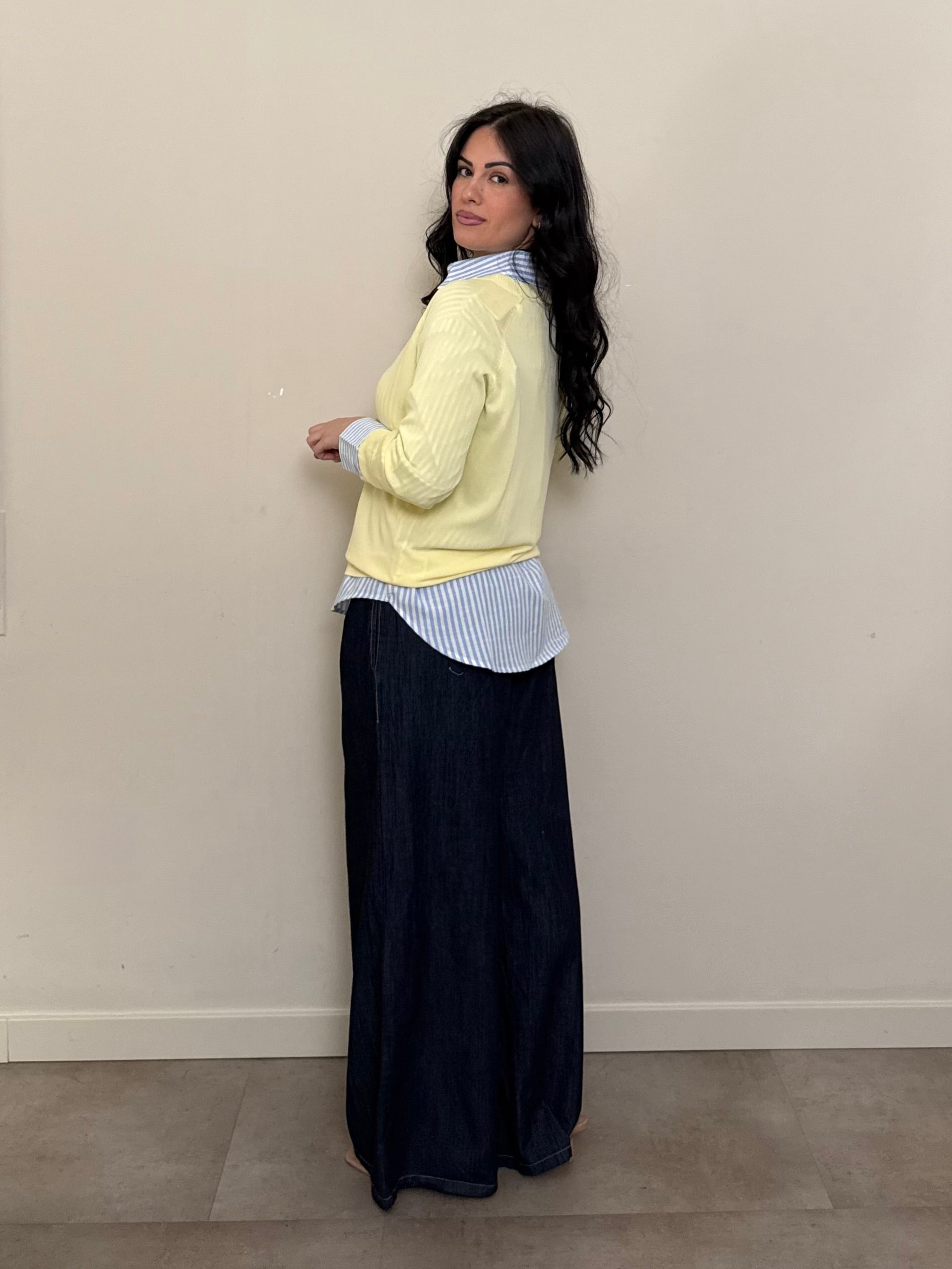 Jeans palazzo morbido