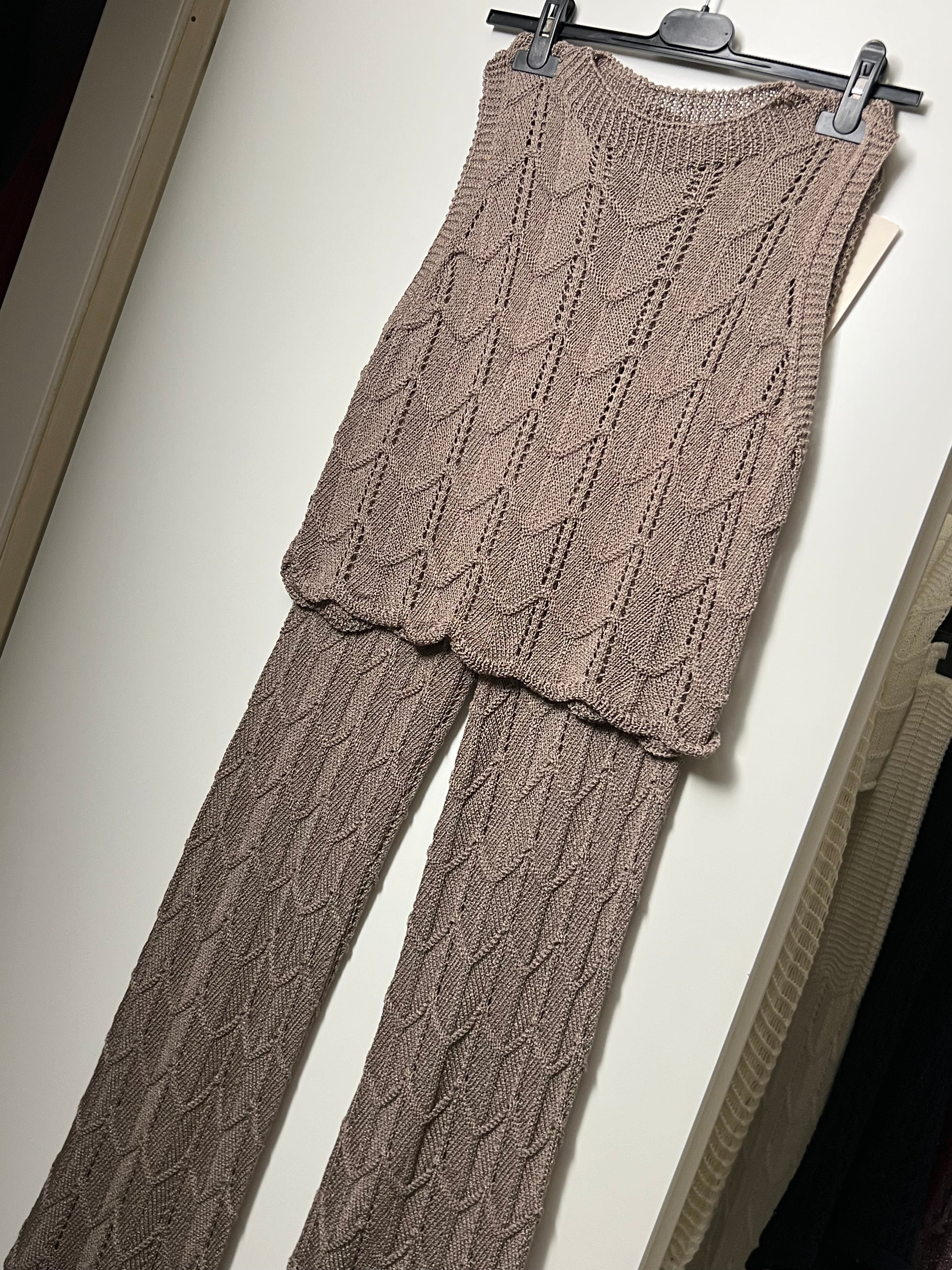 Coordinato top e pantalone crochet