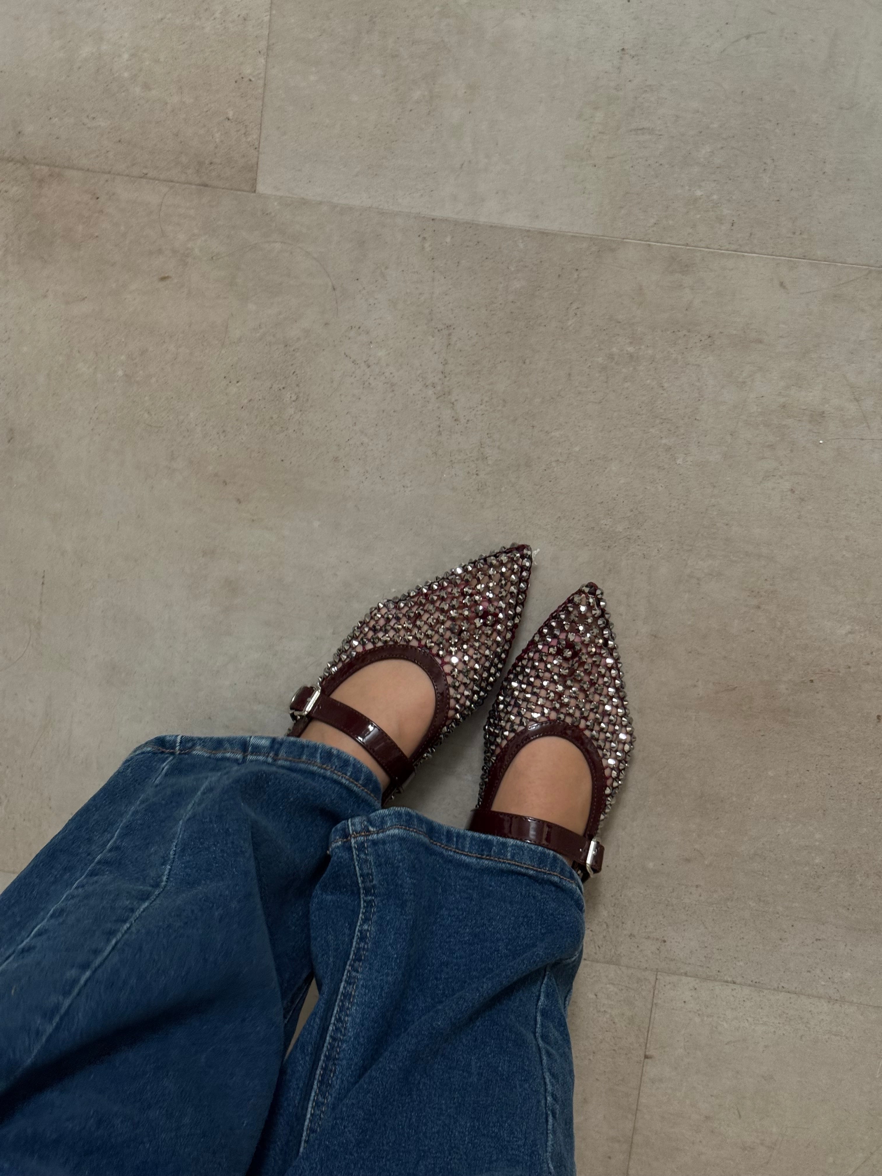 Ballerina glitter bordeaux