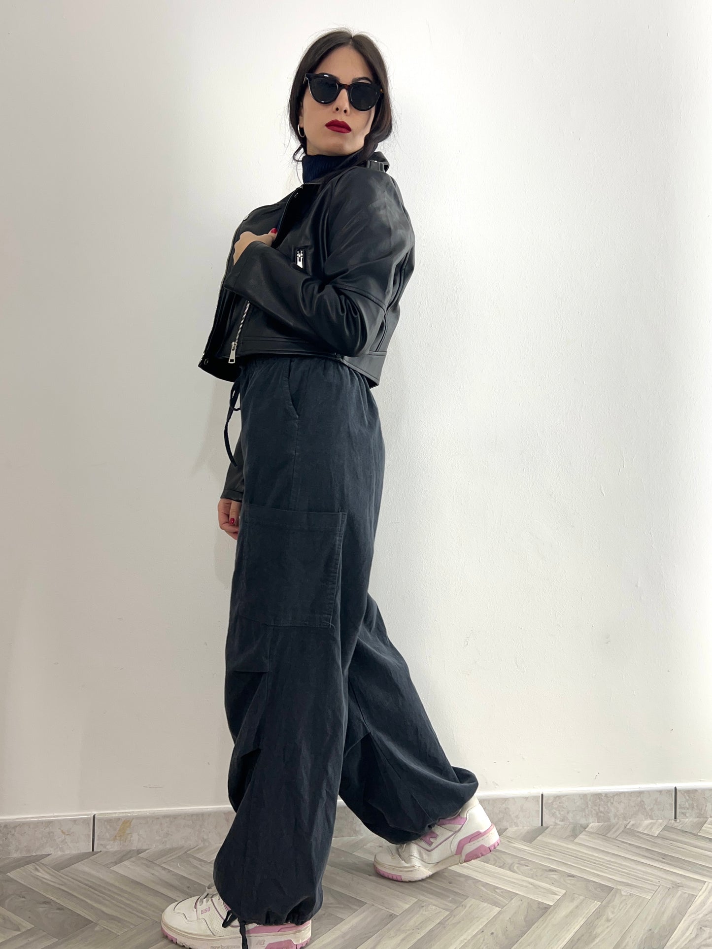 Pantalone velluto cargo