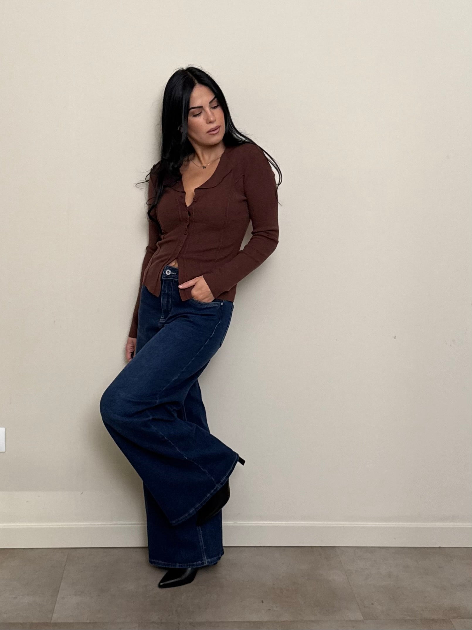 Jeans palazzo elasticizzato
