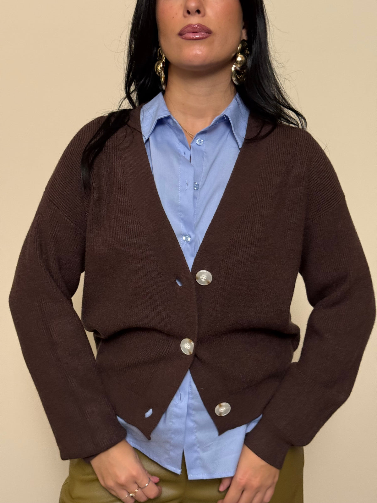 Cardigan cioccolato