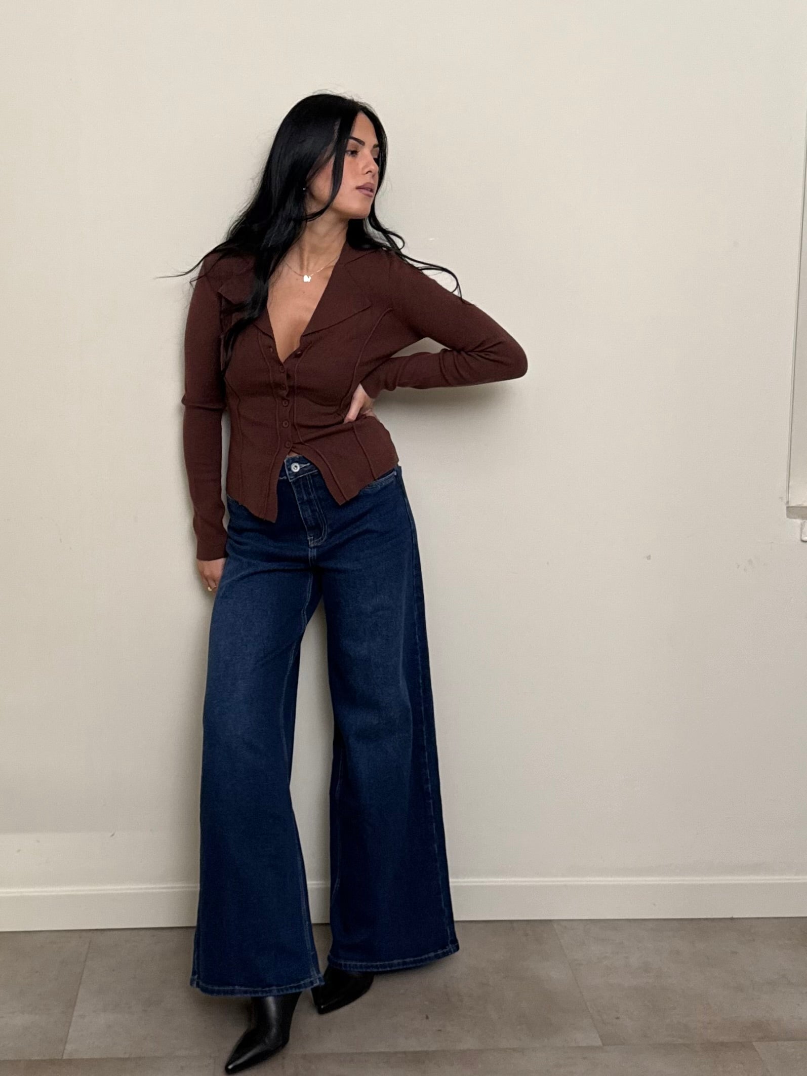 Jeans palazzo elasticizzato