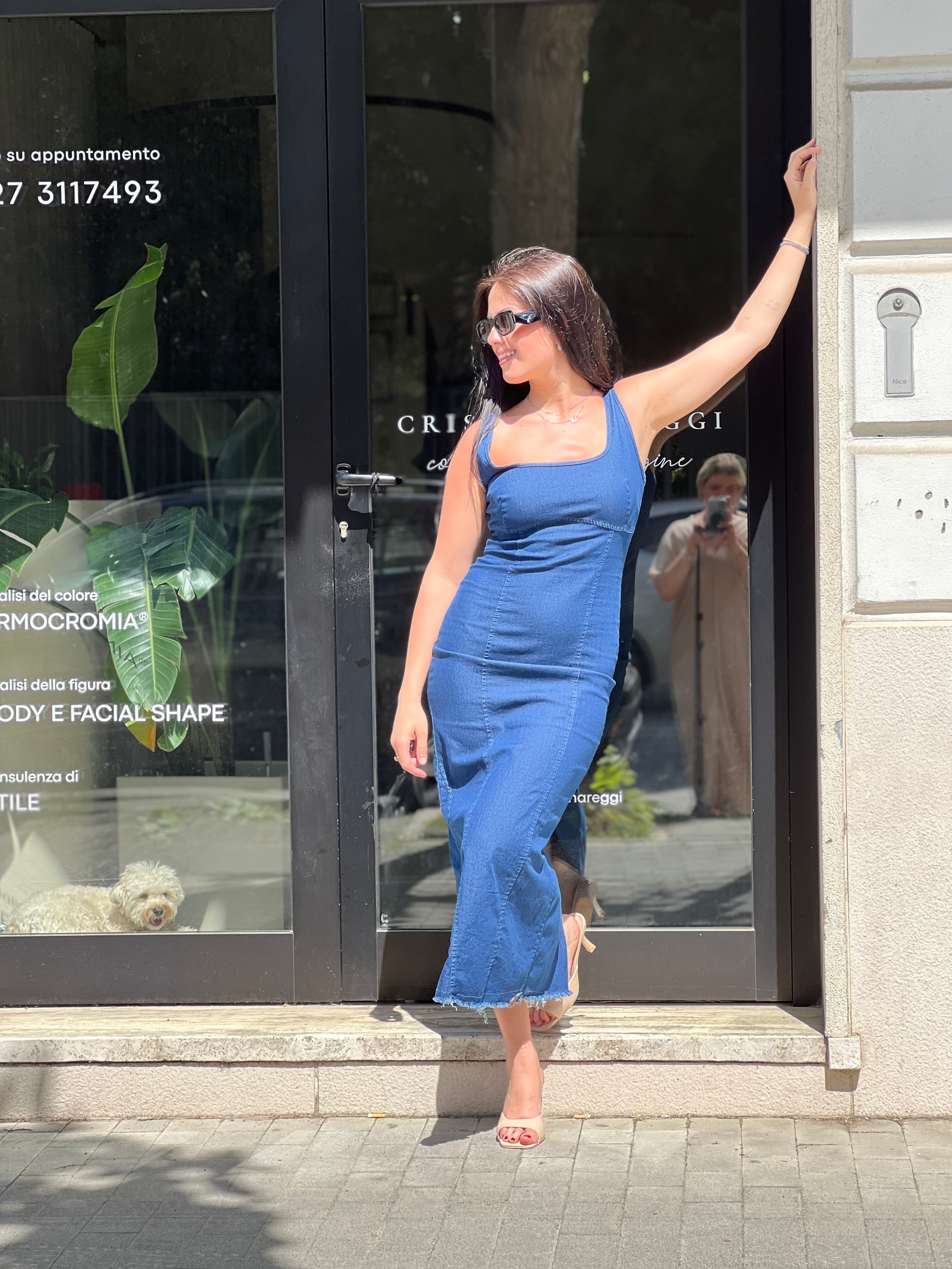Abito jeans canotta