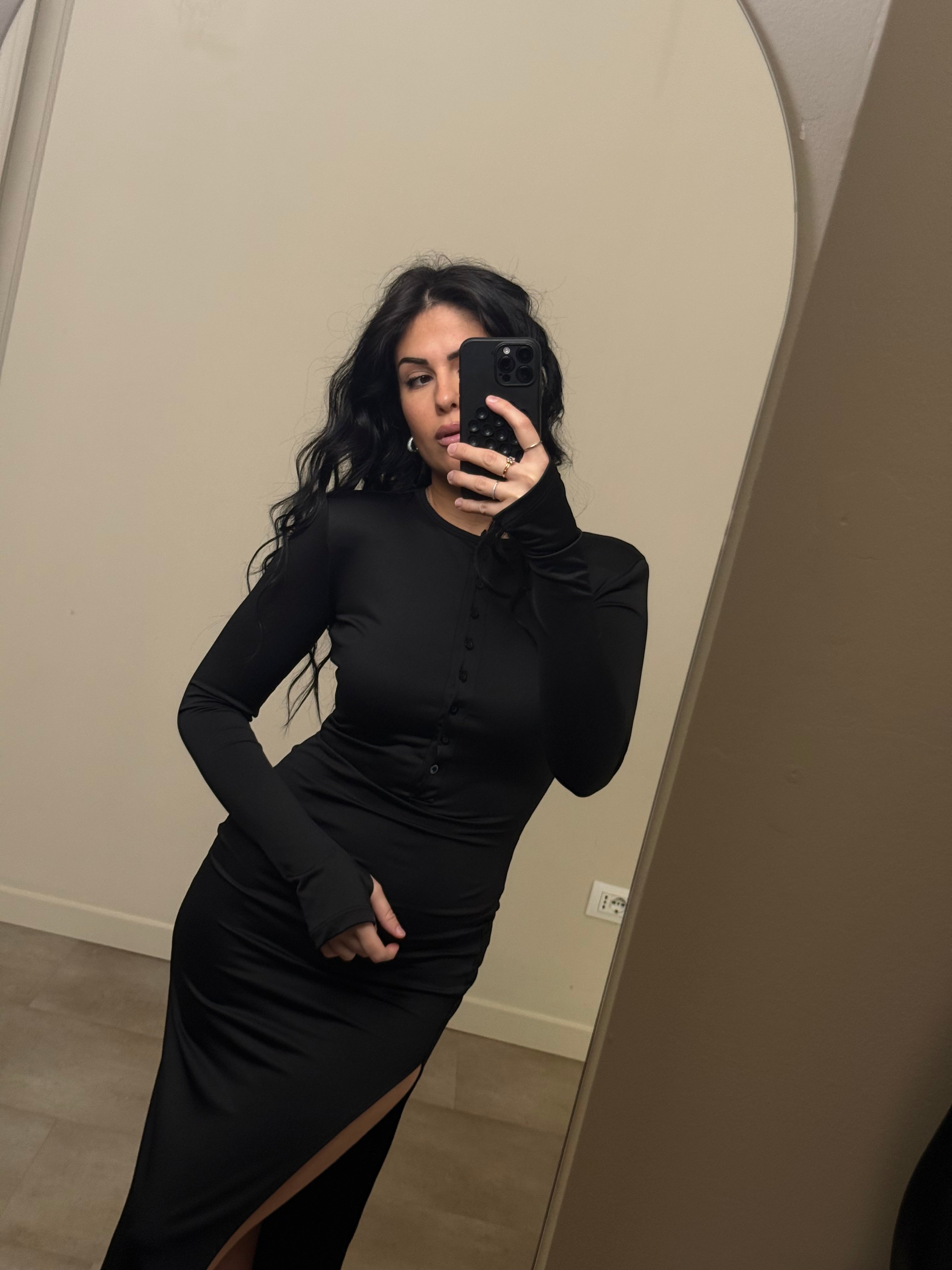 Abito lungo magic bordeaux