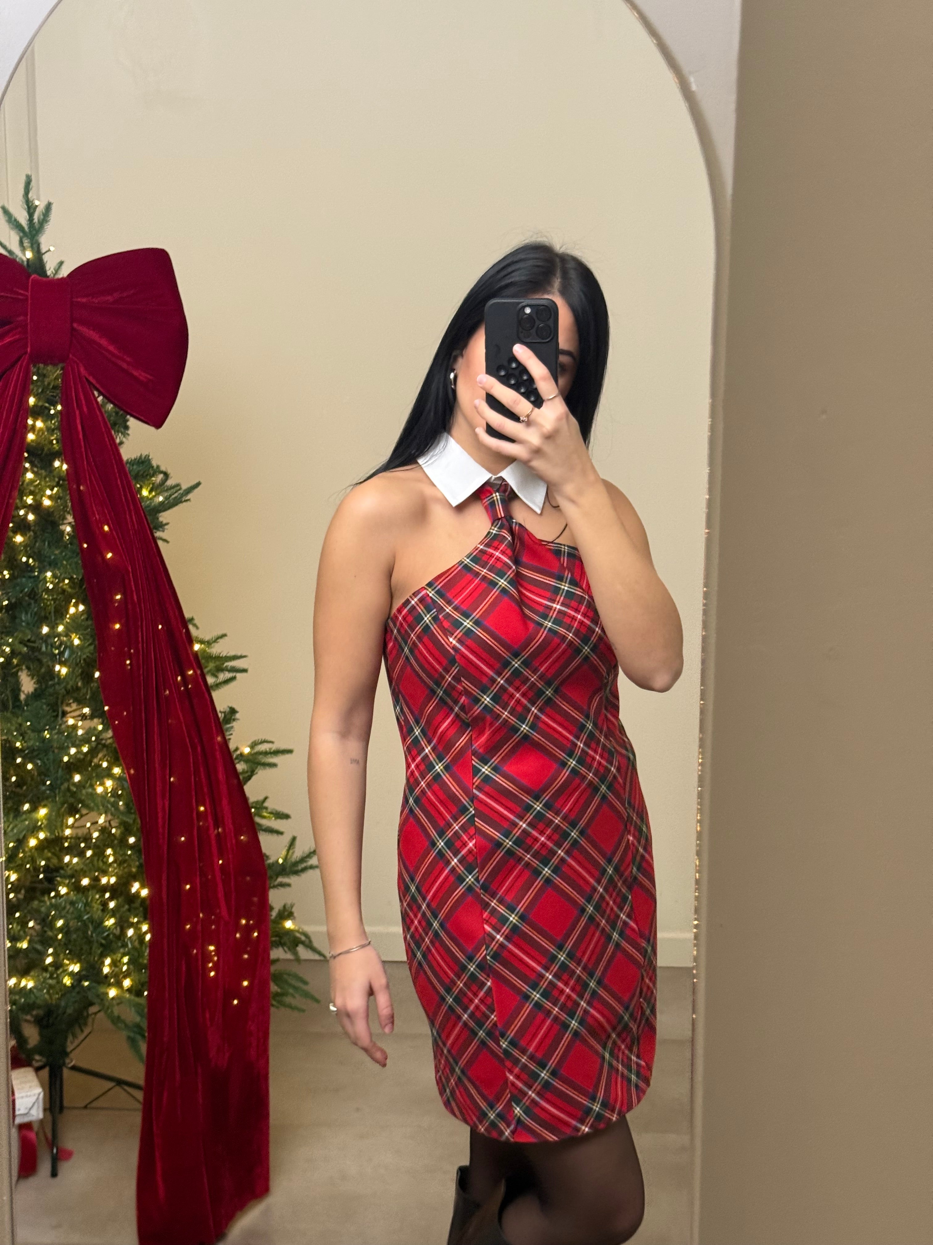 Abito tartan Lumina