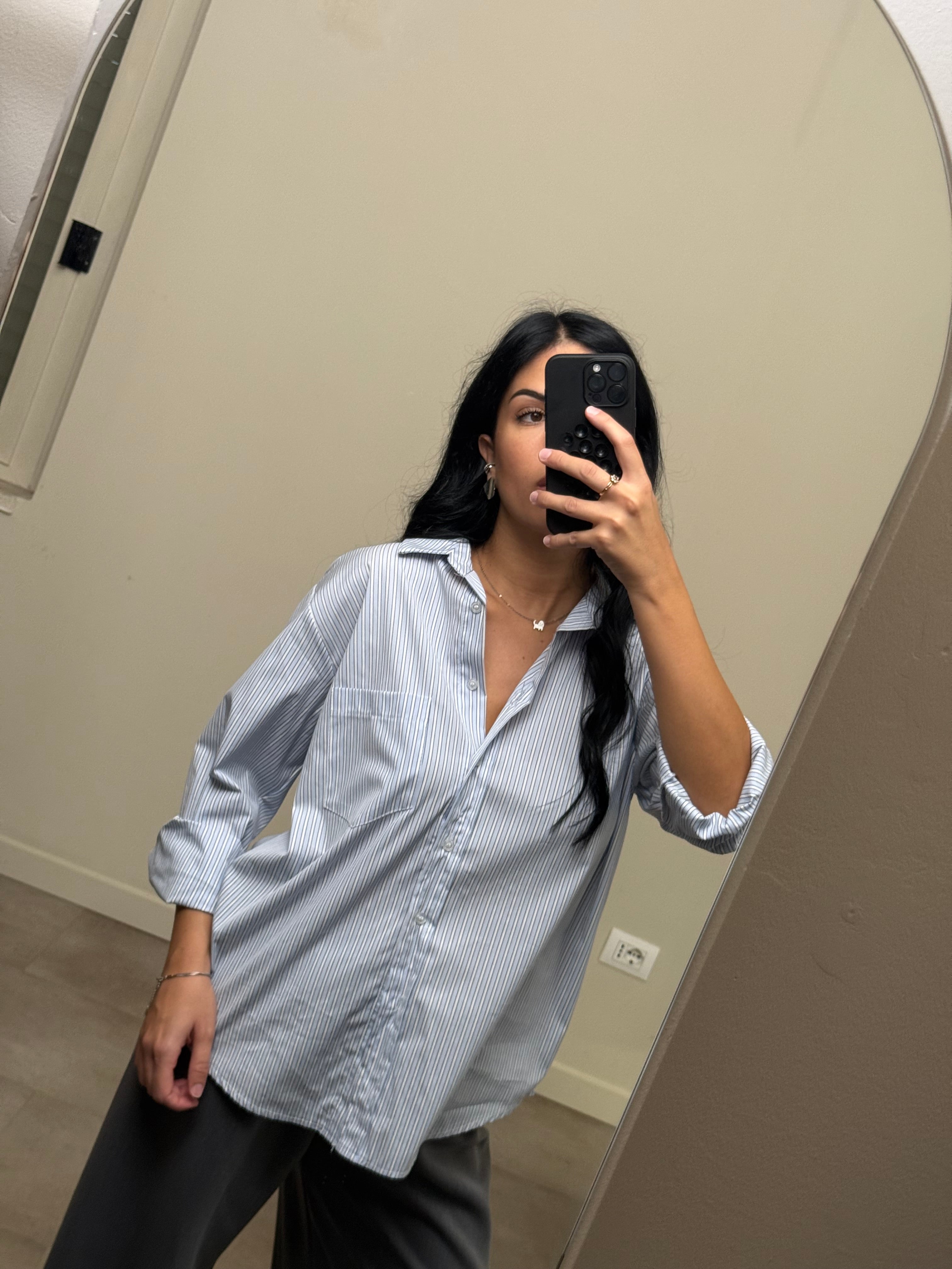 Camicia 100% cotone a righe