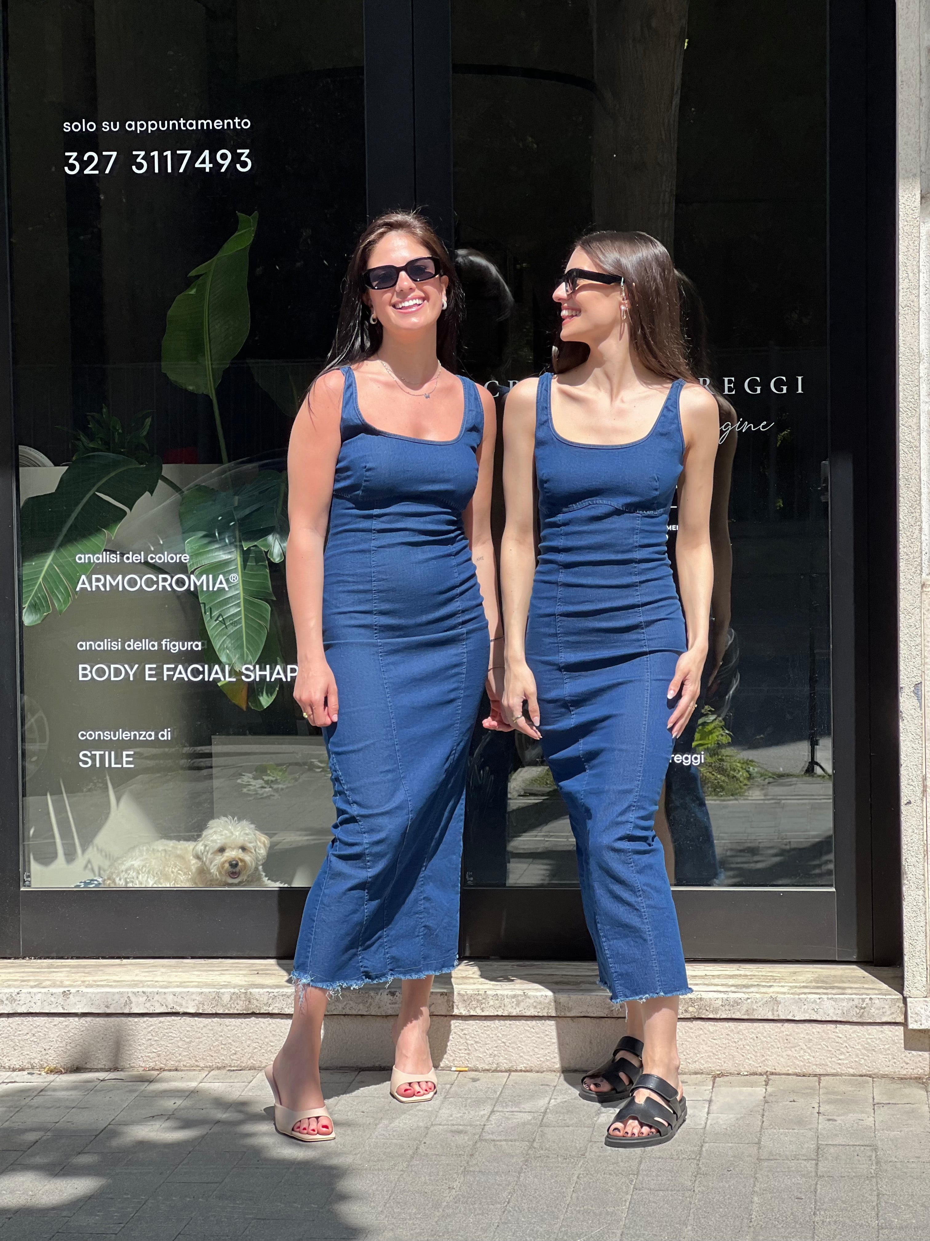 Abito jeans canotta