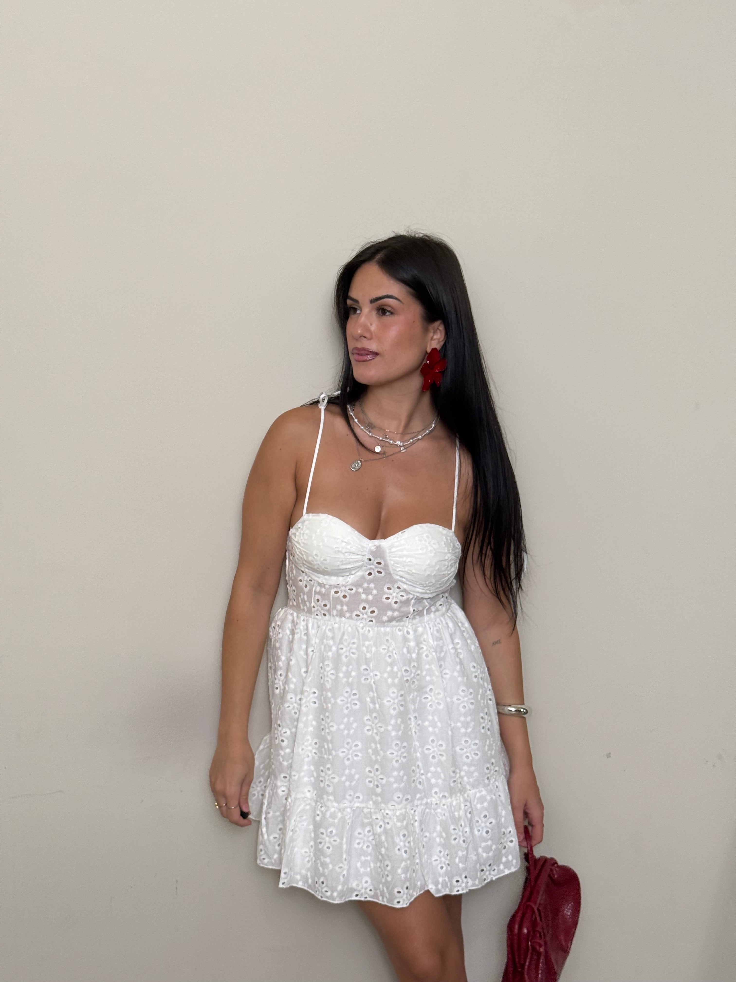 Mini dress sangallo