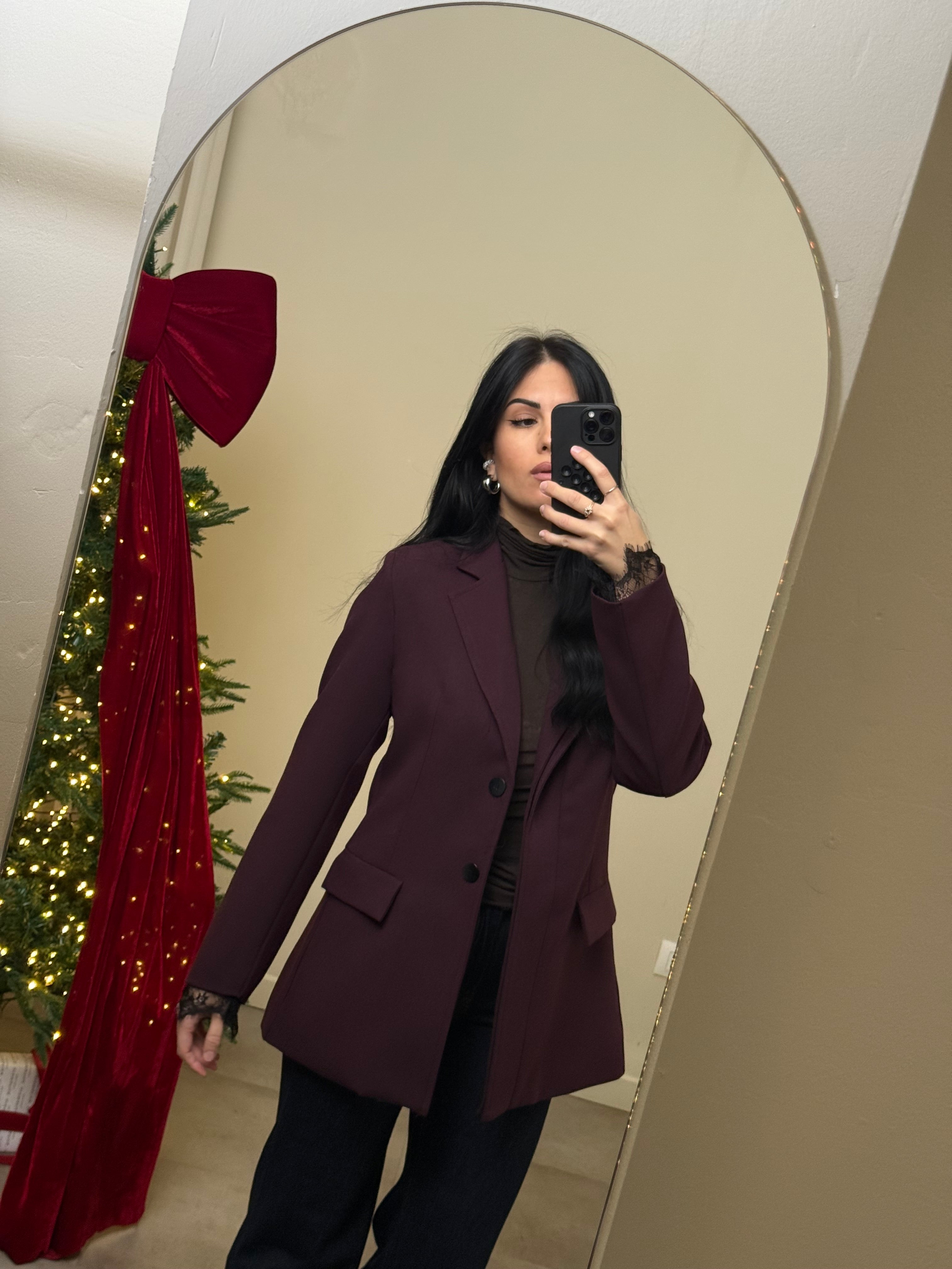 Blazer Lumina dettaglio pizzo