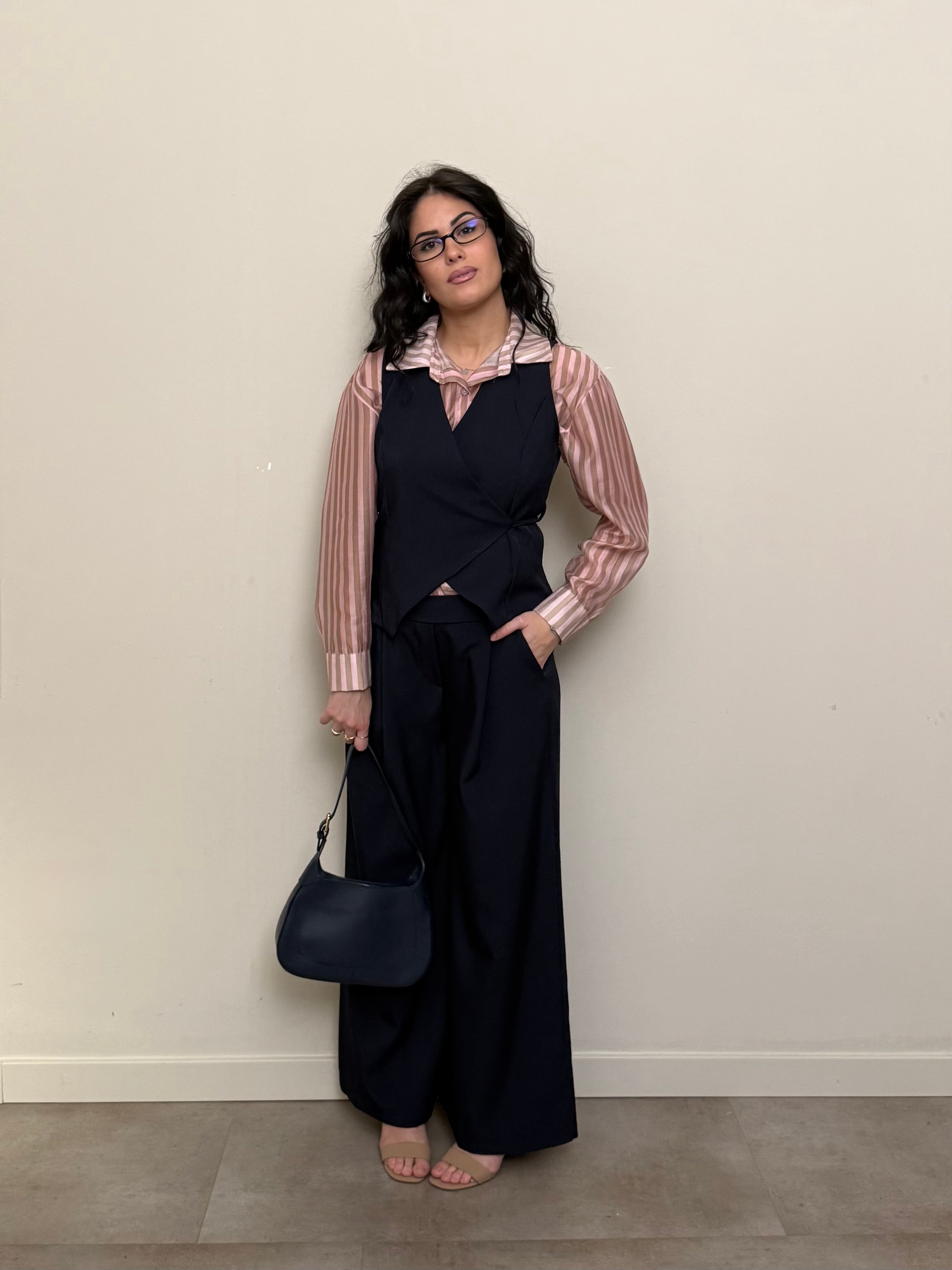 Coordinato gilet blu