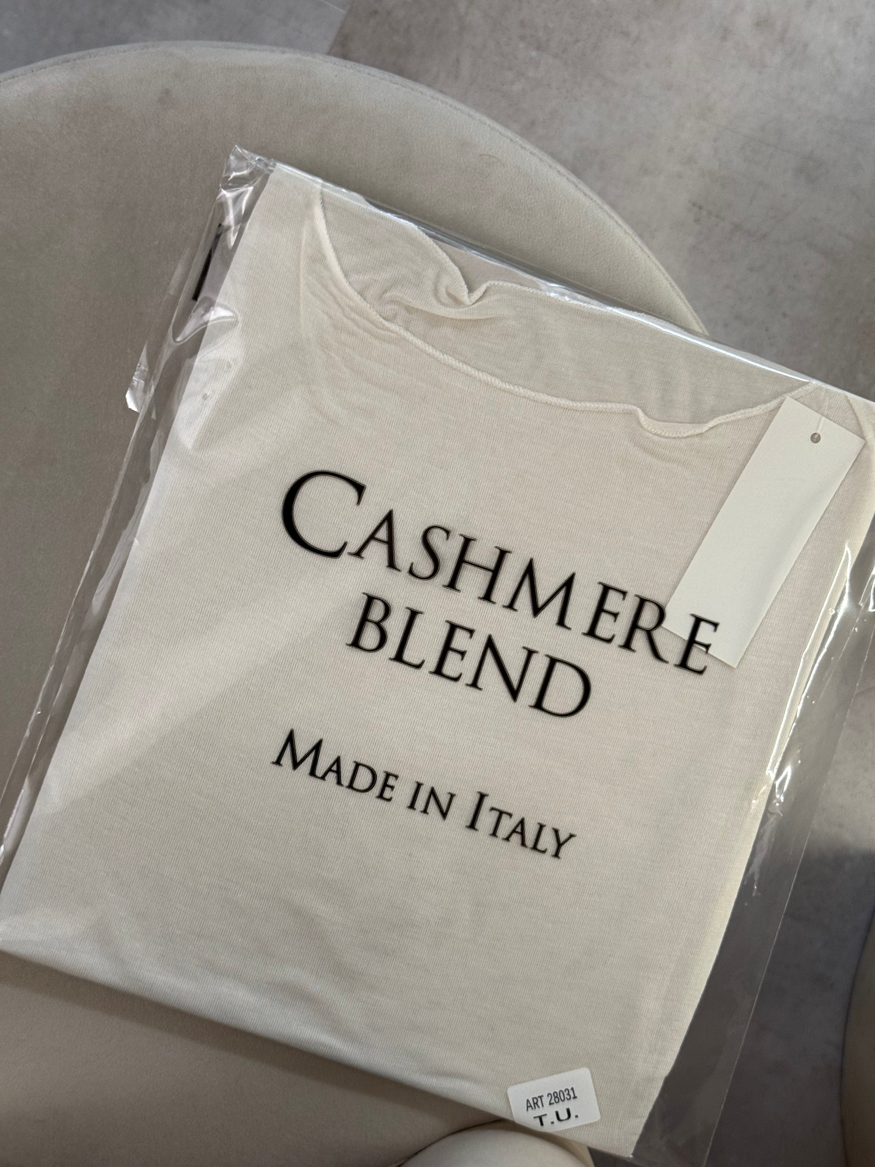 Maglia cashmere girocollo