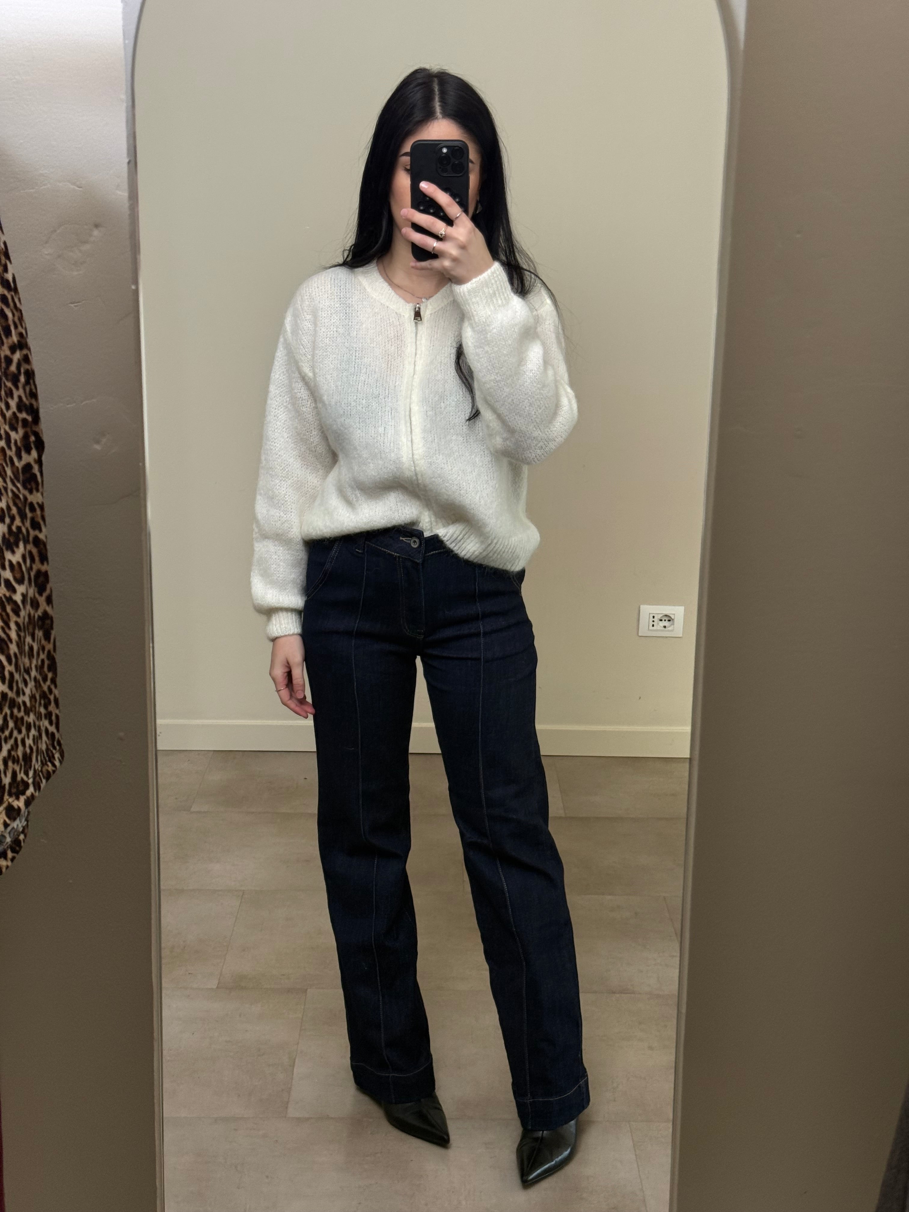 Cardigan lana e mohair