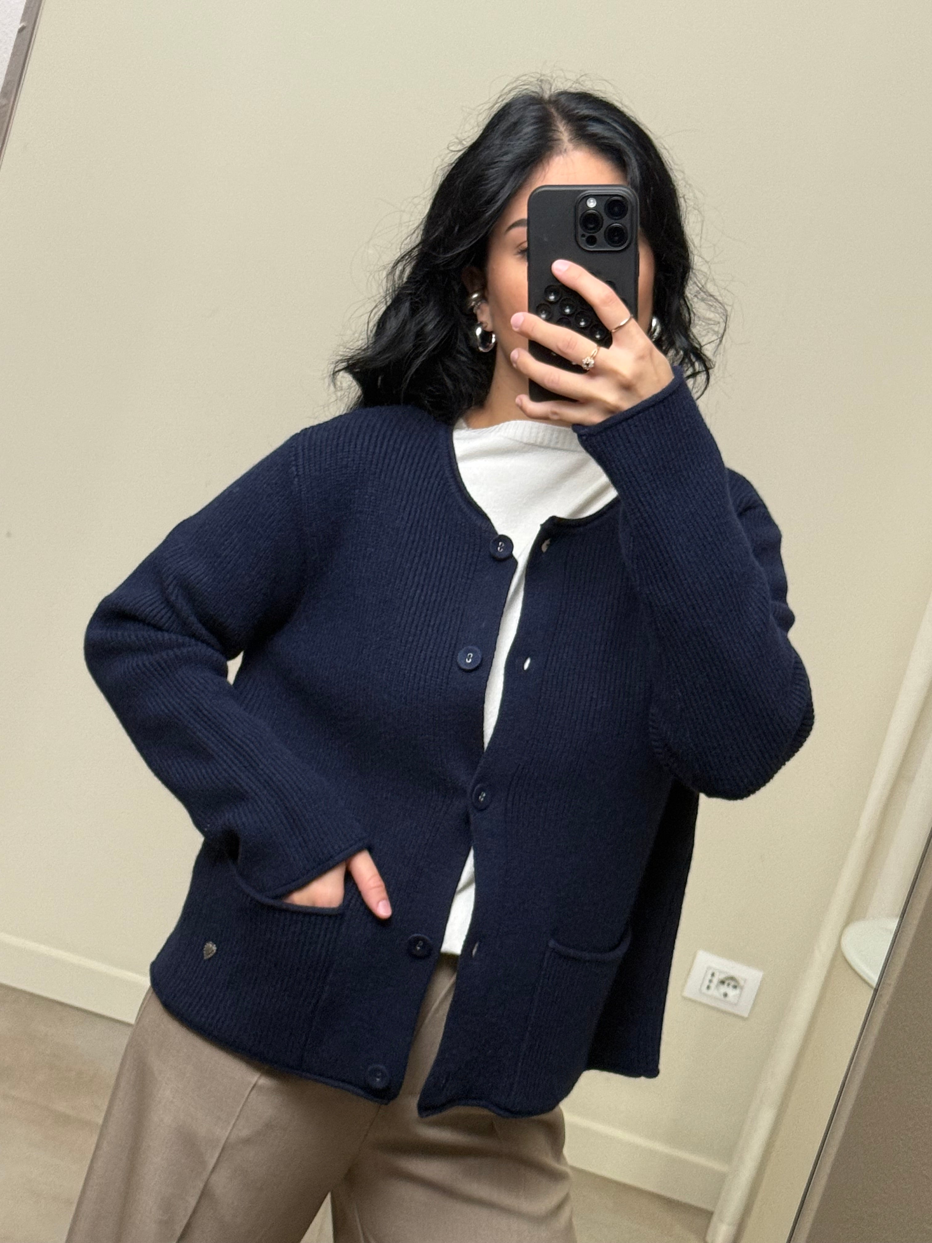 Cardigan bottoni
