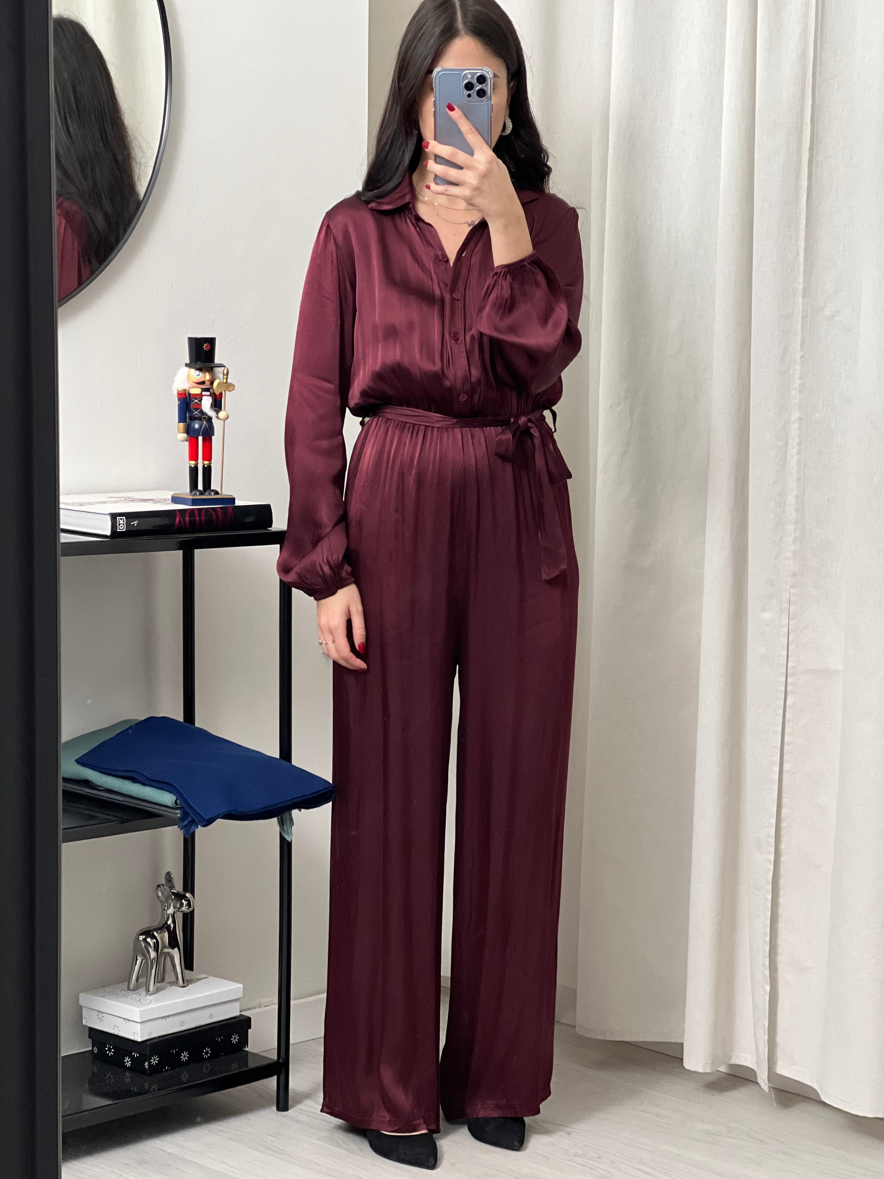 Jumpsuit bordeaux